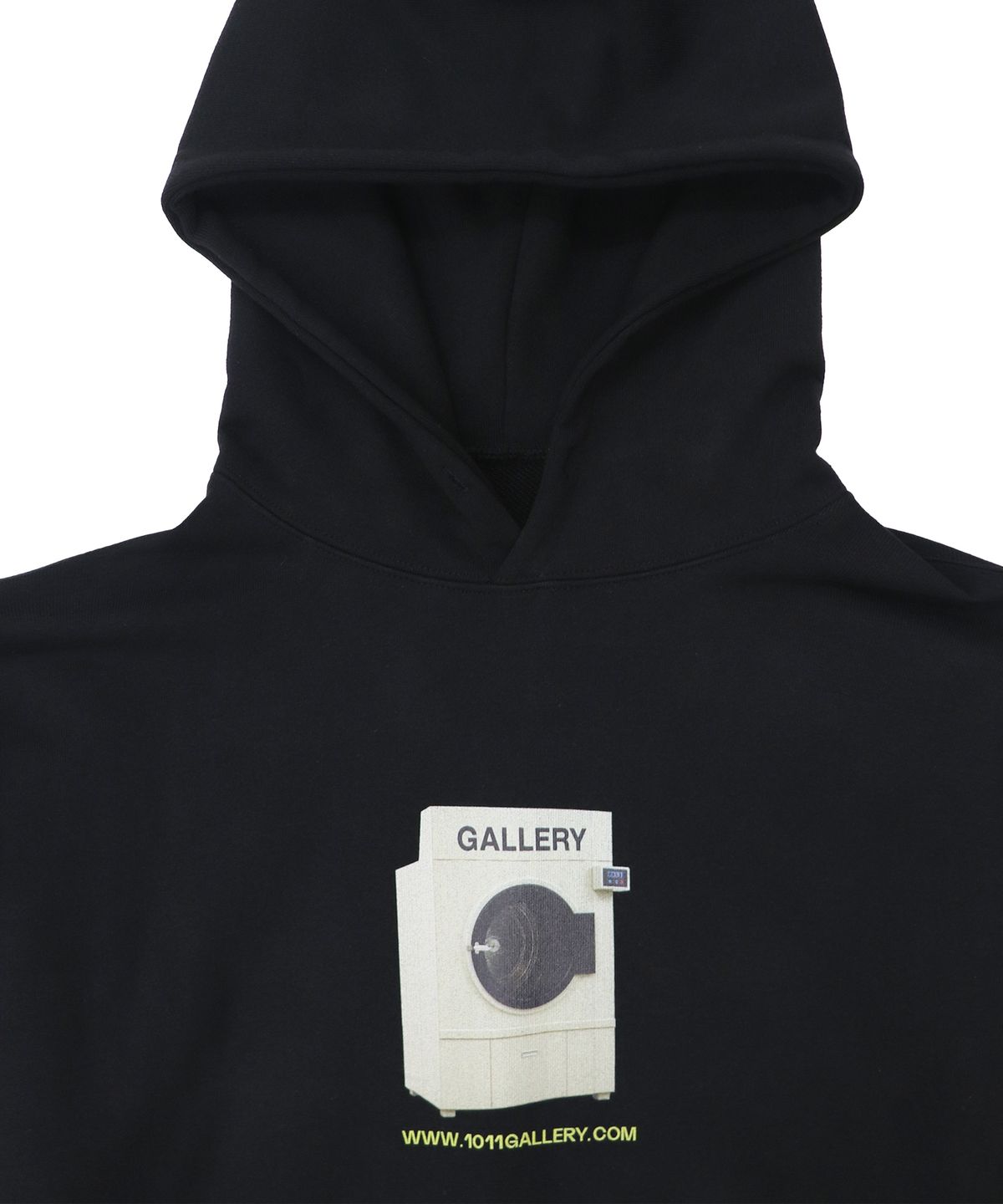 1011갤러리(1011 GALLERY) Gallery Washing Machine Hoodie - Black