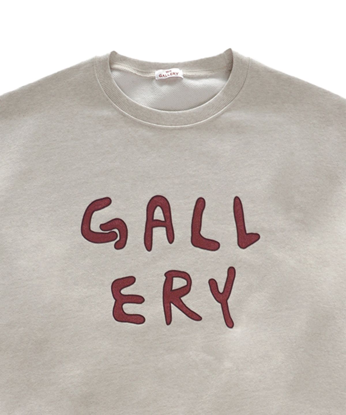 1011갤러리(1011 GALLERY) Gallery Logo Sweatshirts - Oatmeal