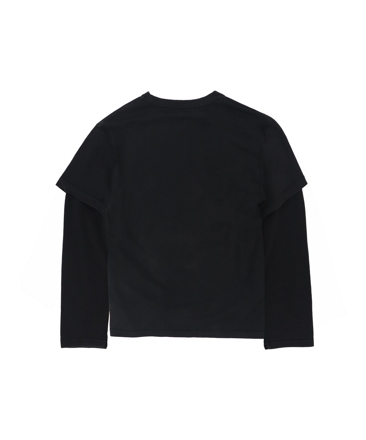 1011갤러리(1011 GALLERY) EPS Skater Layered Long Sleeve T-Shirts - Black