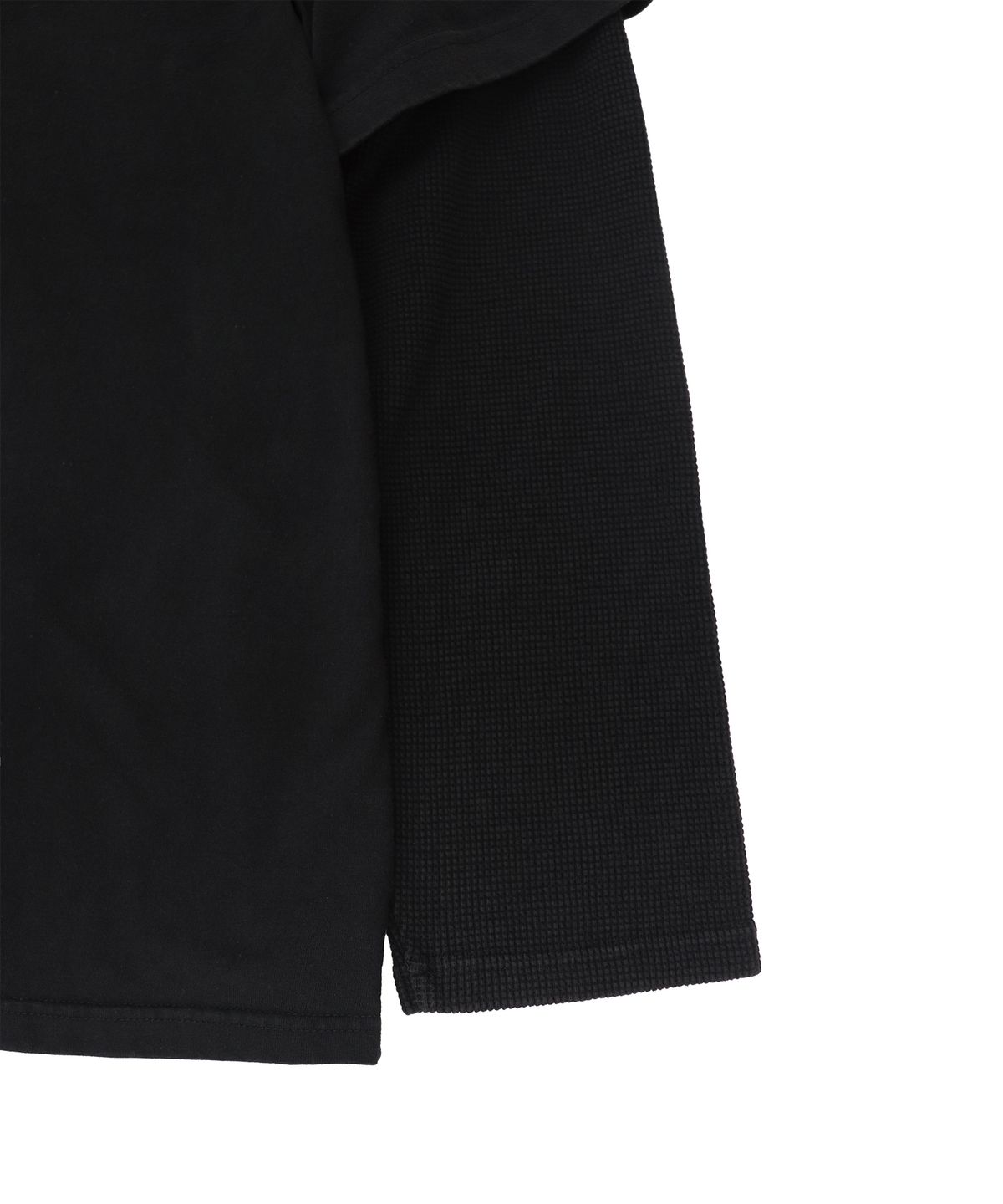 1011갤러리(1011 GALLERY) EPS Skater Layered Long Sleeve T-Shirts - Black