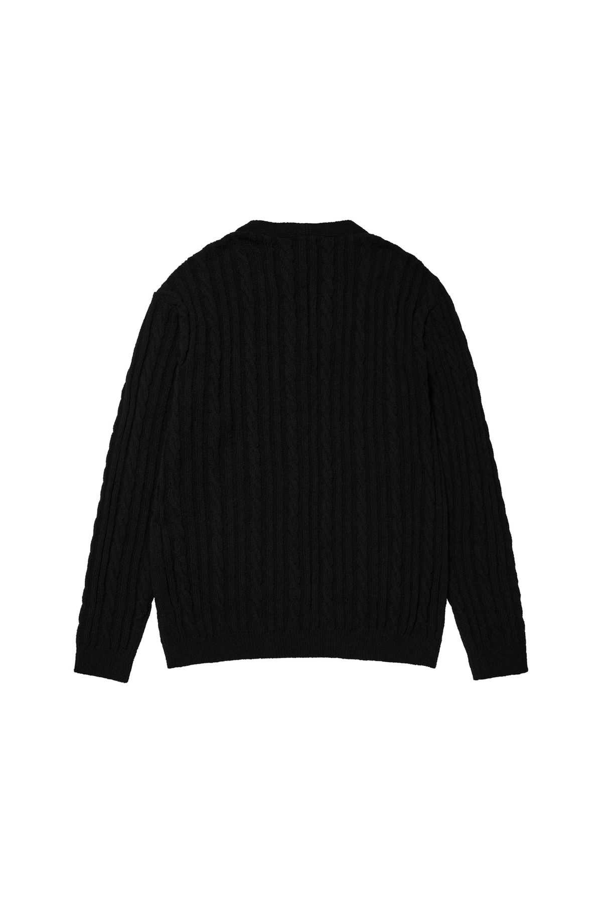 다이닛(DEINET) DEINET CABLE CARDIGAN IN BLACK