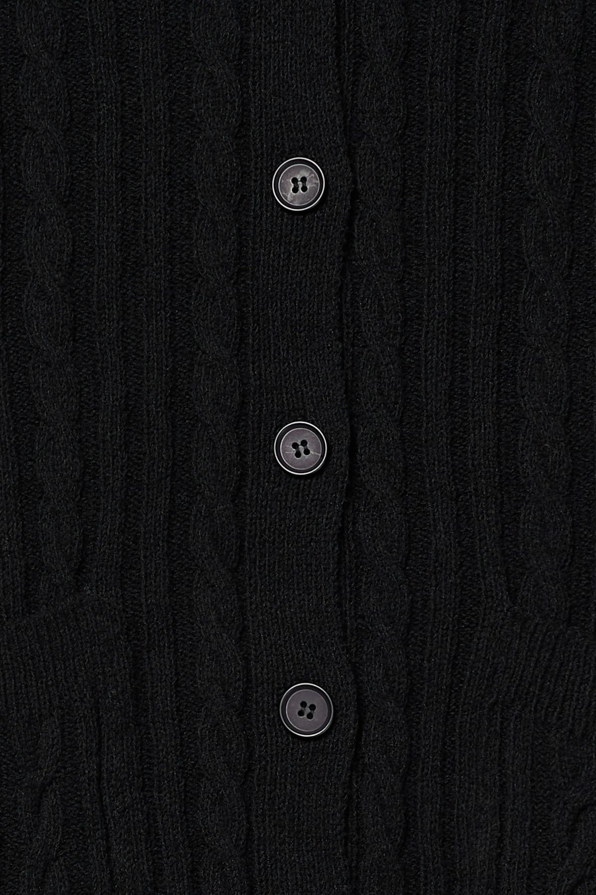 다이닛(DEINET) DEINET CABLE CARDIGAN IN BLACK