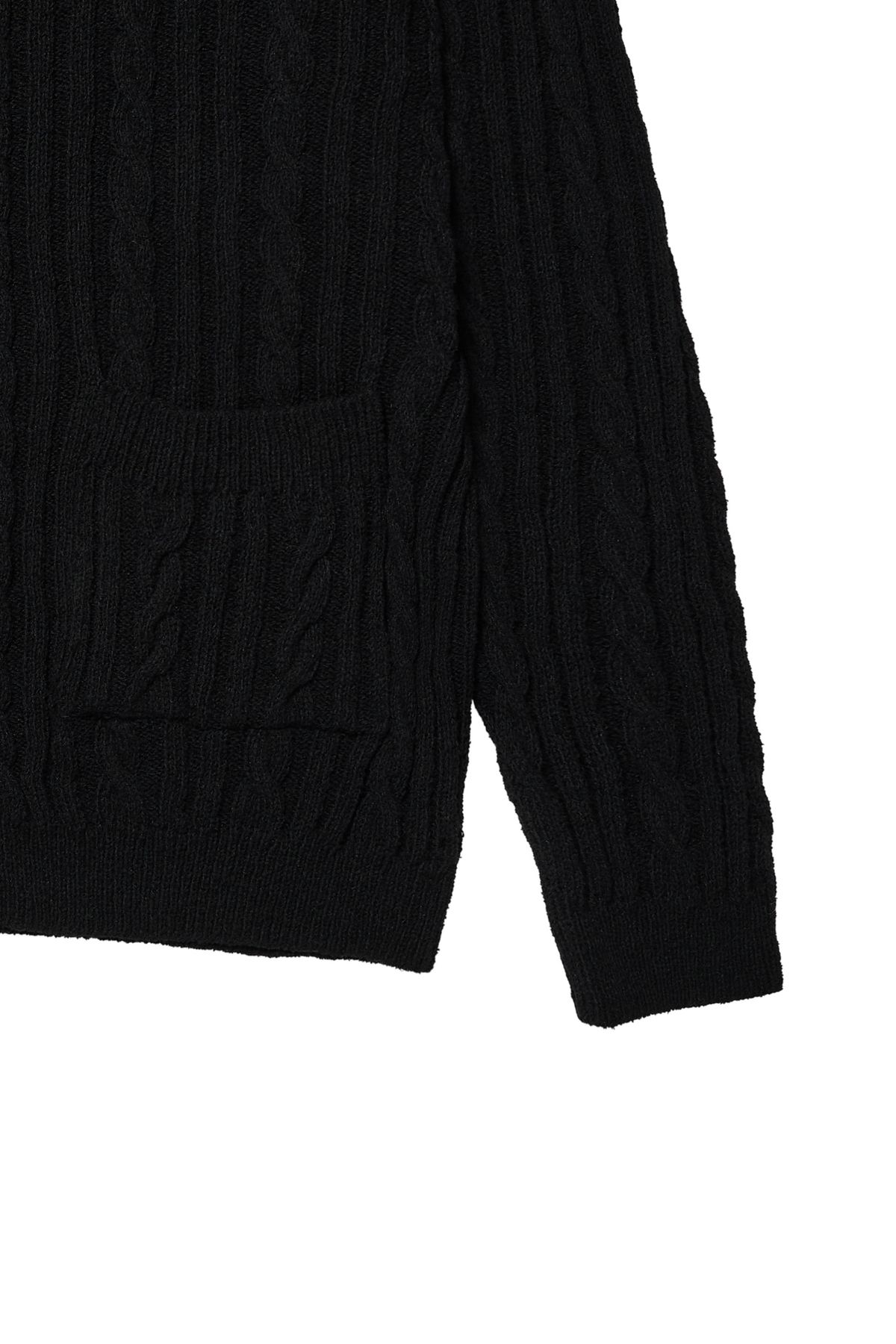 다이닛(DEINET) DEINET CABLE CARDIGAN IN BLACK