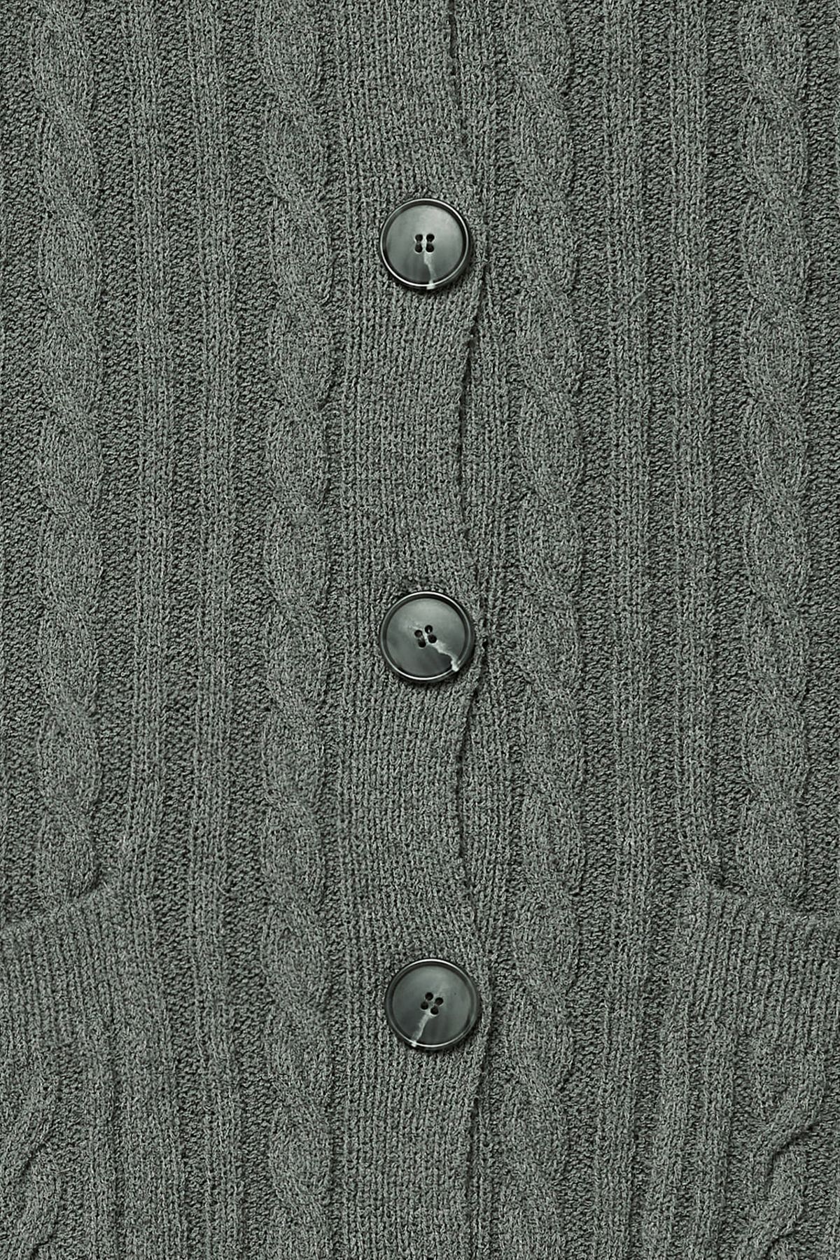 다이닛(DEINET) DEINET CABLE CARDIGAN IN CHARCOAL