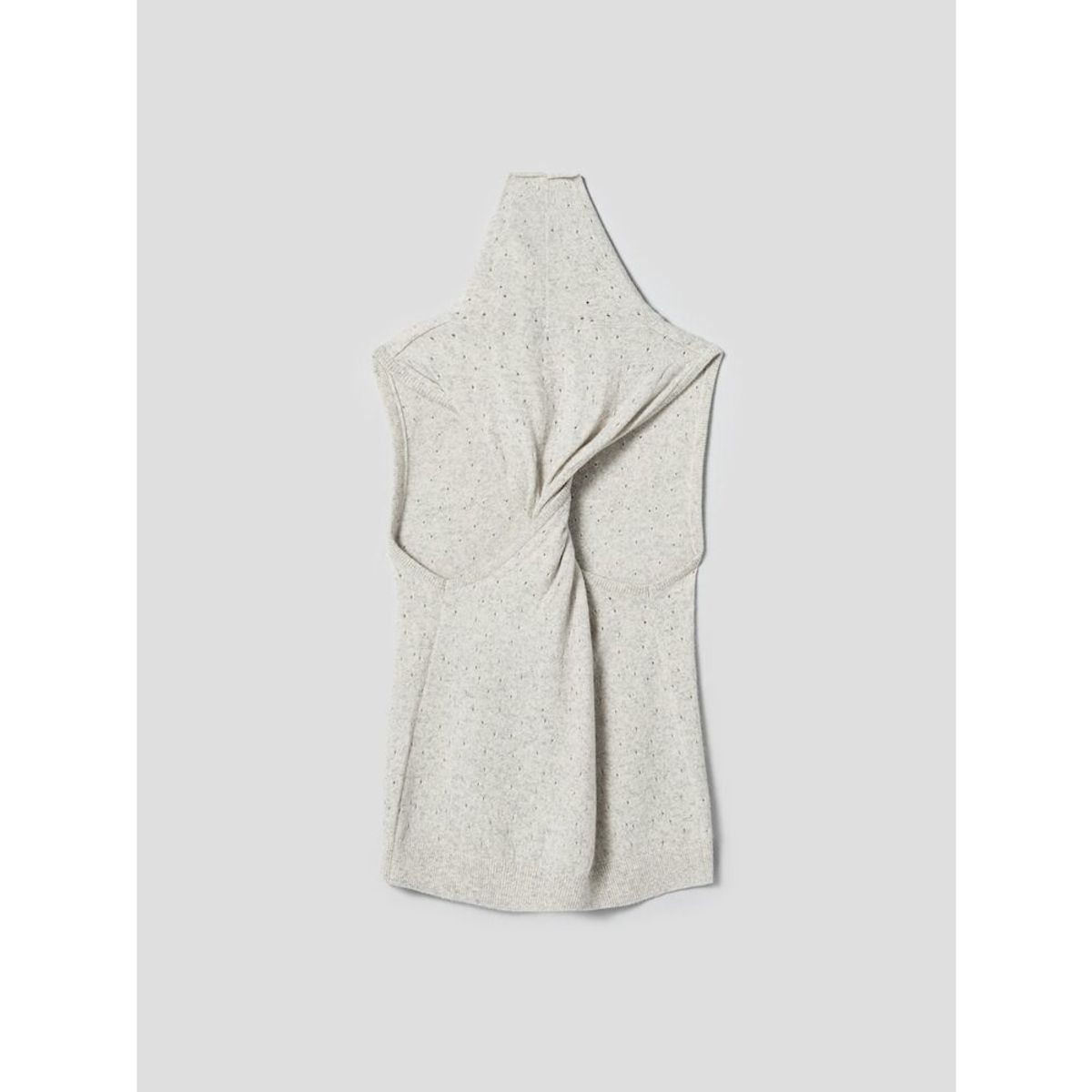 앙개(ANGGAE) Twisted Back Knit Tank  Ivory