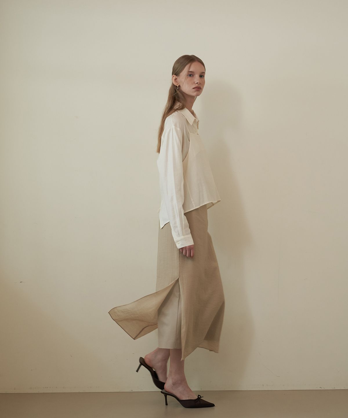 플로브(FLOVE) SHEER SKIRT VERSION 4 BE