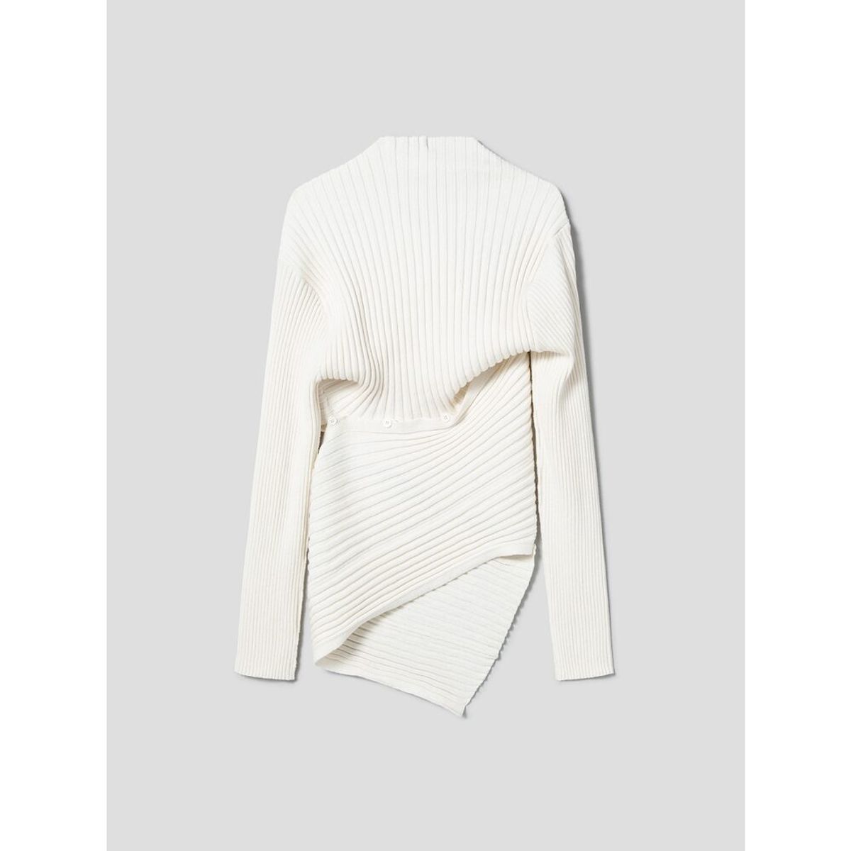 앙개(ANGGAE) Ribbed Snake Cardigan  Ivory