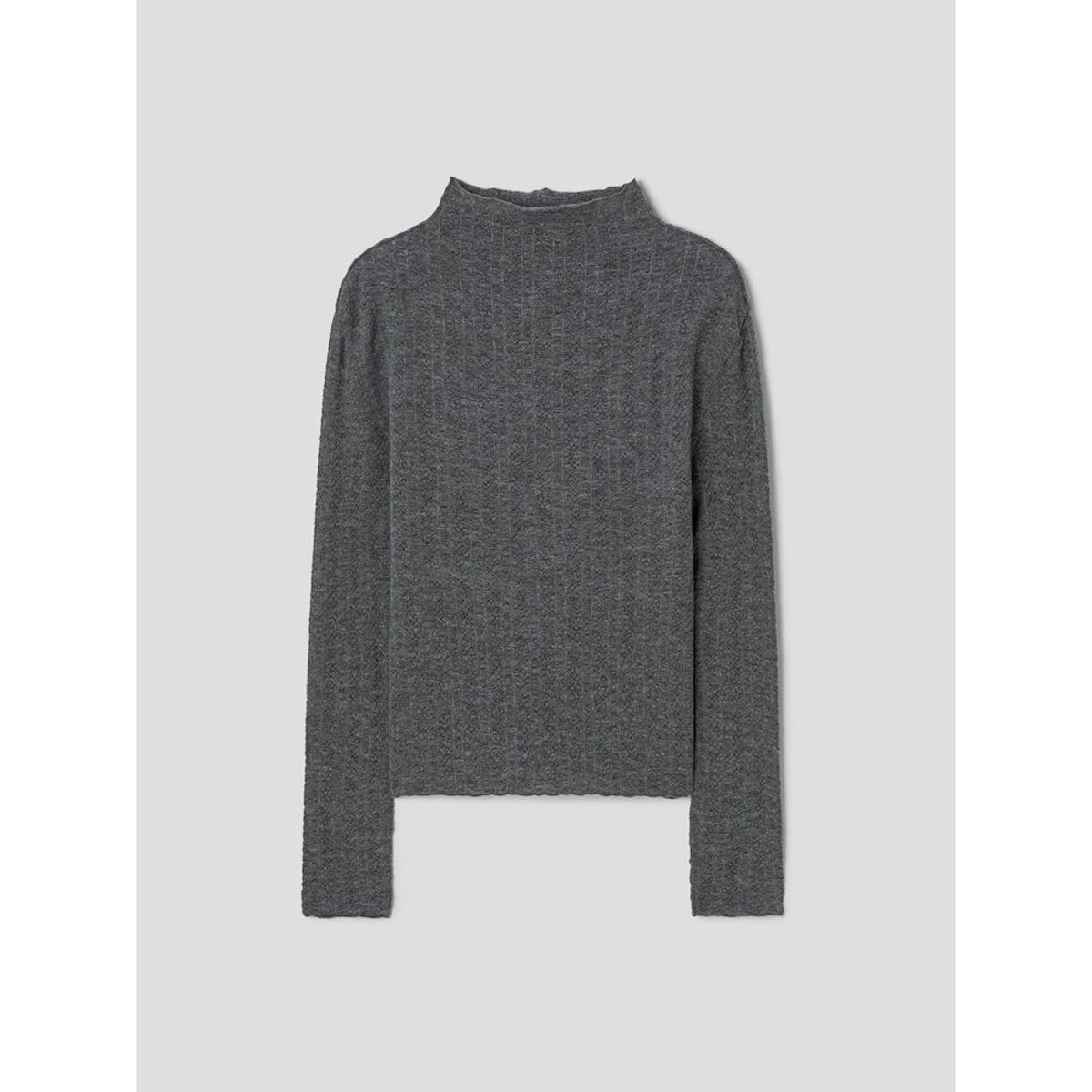 앙개(ANGGAE) Smocked Pullover  Grey