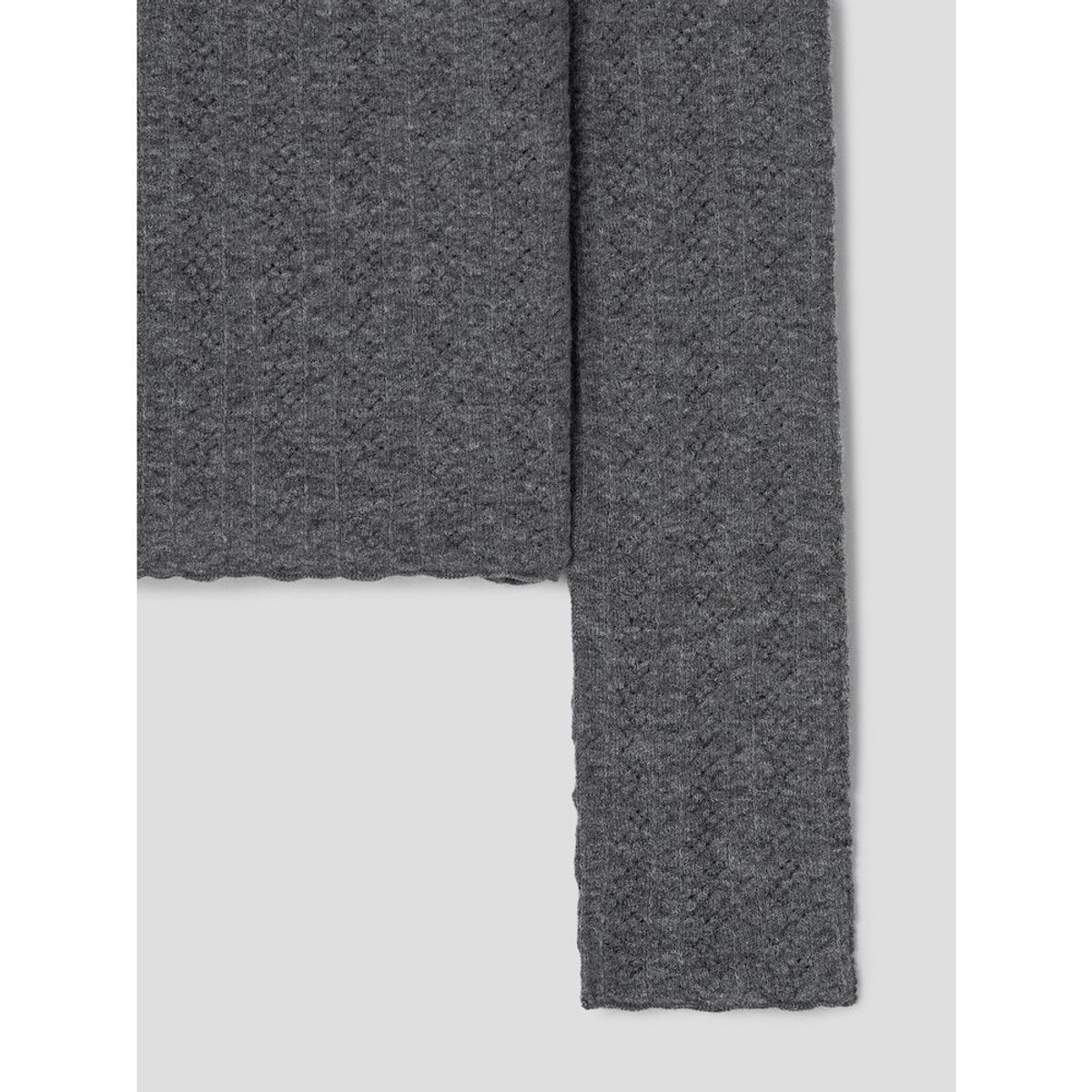 앙개(ANGGAE) Smocked Pullover  Grey
