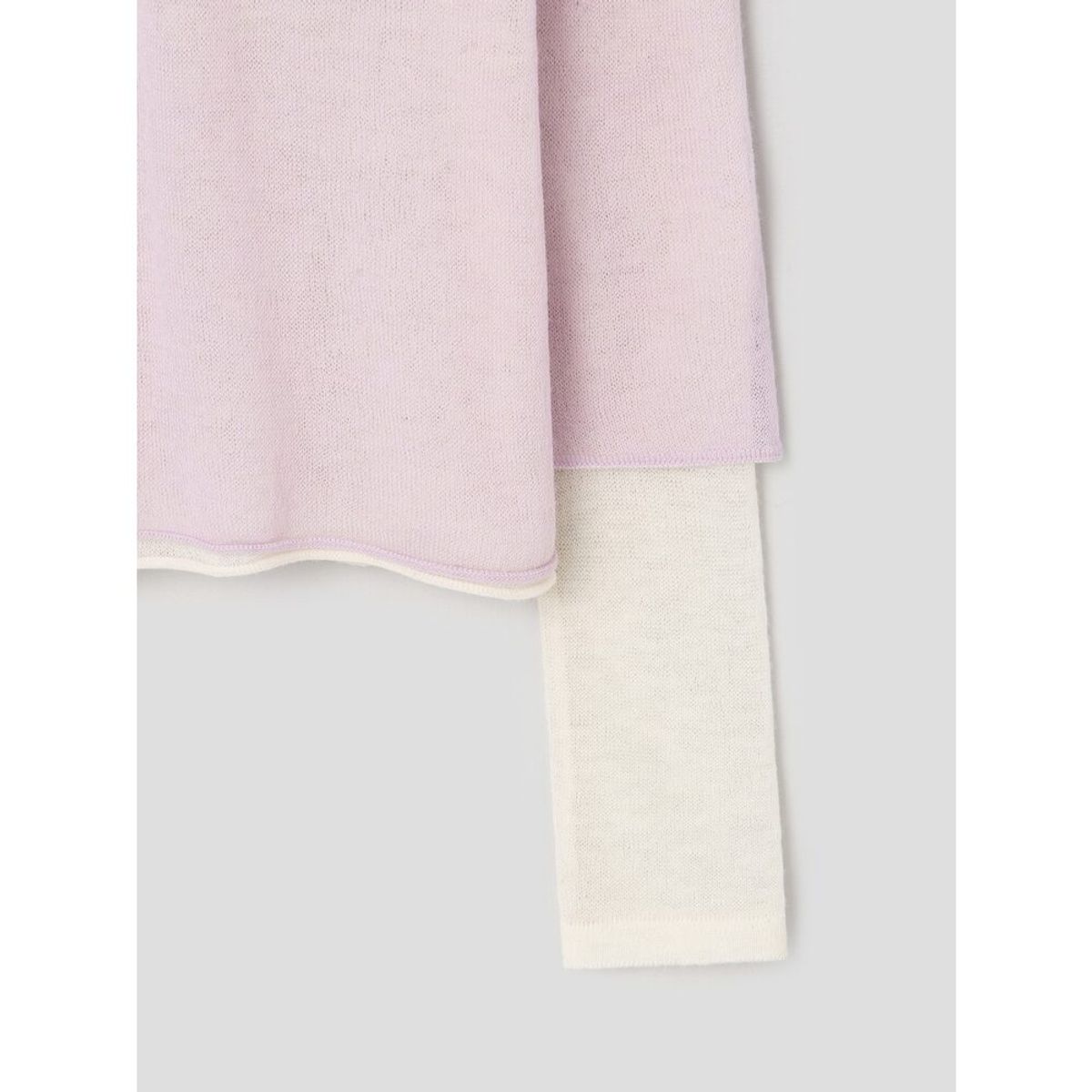 앙개(ANGGAE) Layered Two Tone Turtleneck  Pink