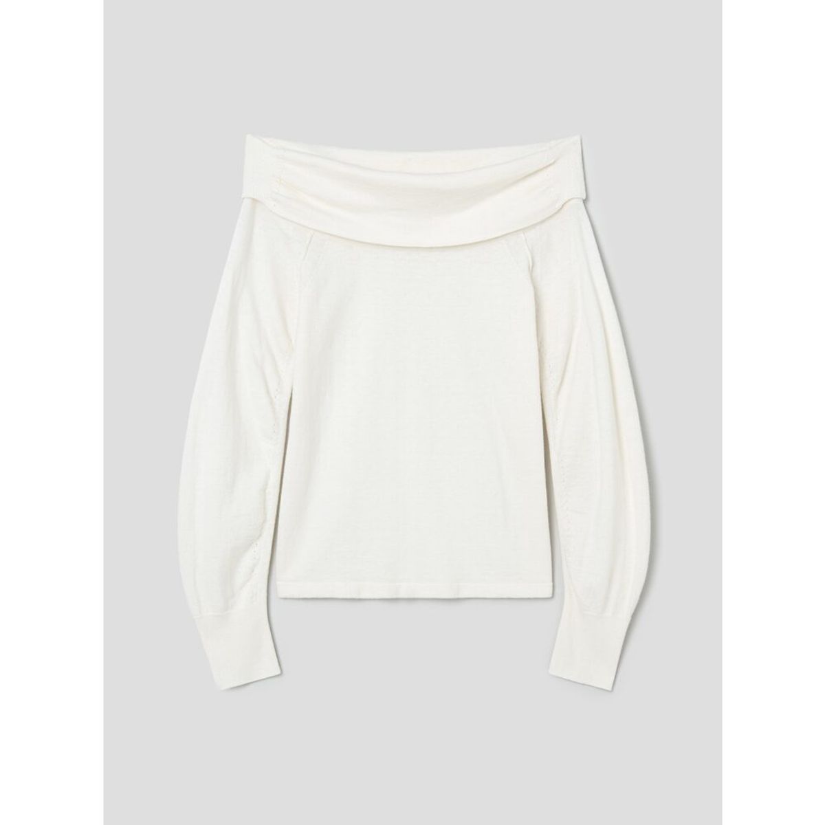 앙개(ANGGAE) Off Shoulder Pullover  Ivory