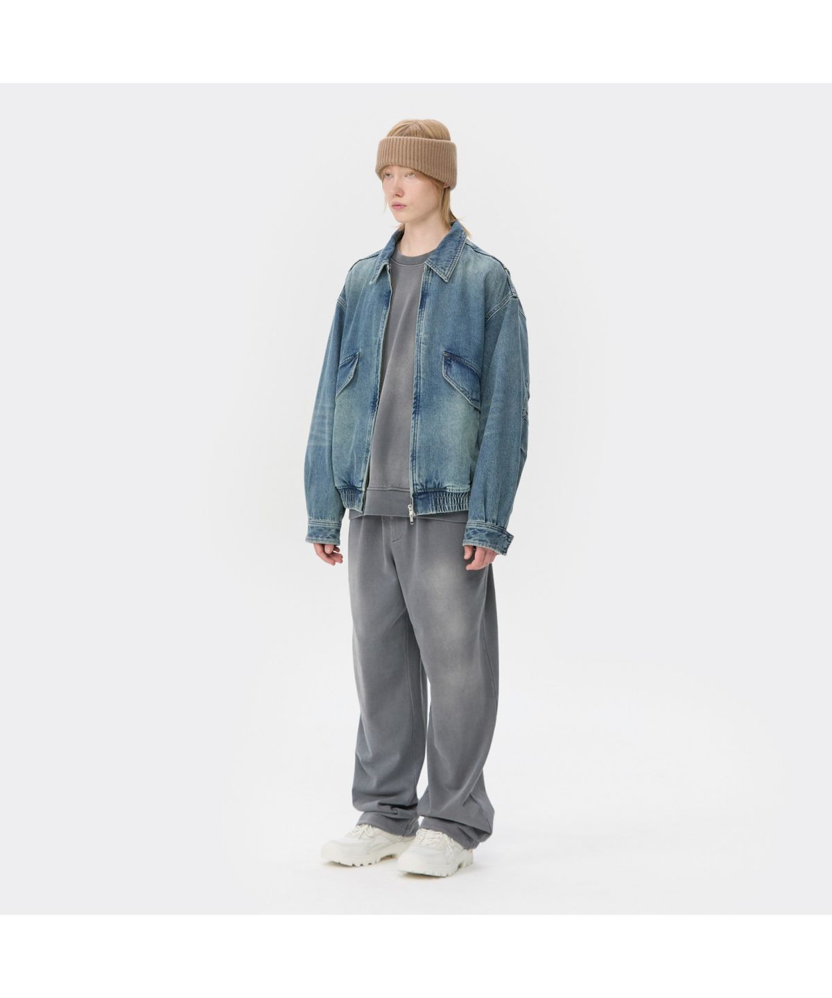 커스텀멜로우(CUSTOMELLOW) Blue Denim Detroit Jacket CWUAA25512BUX