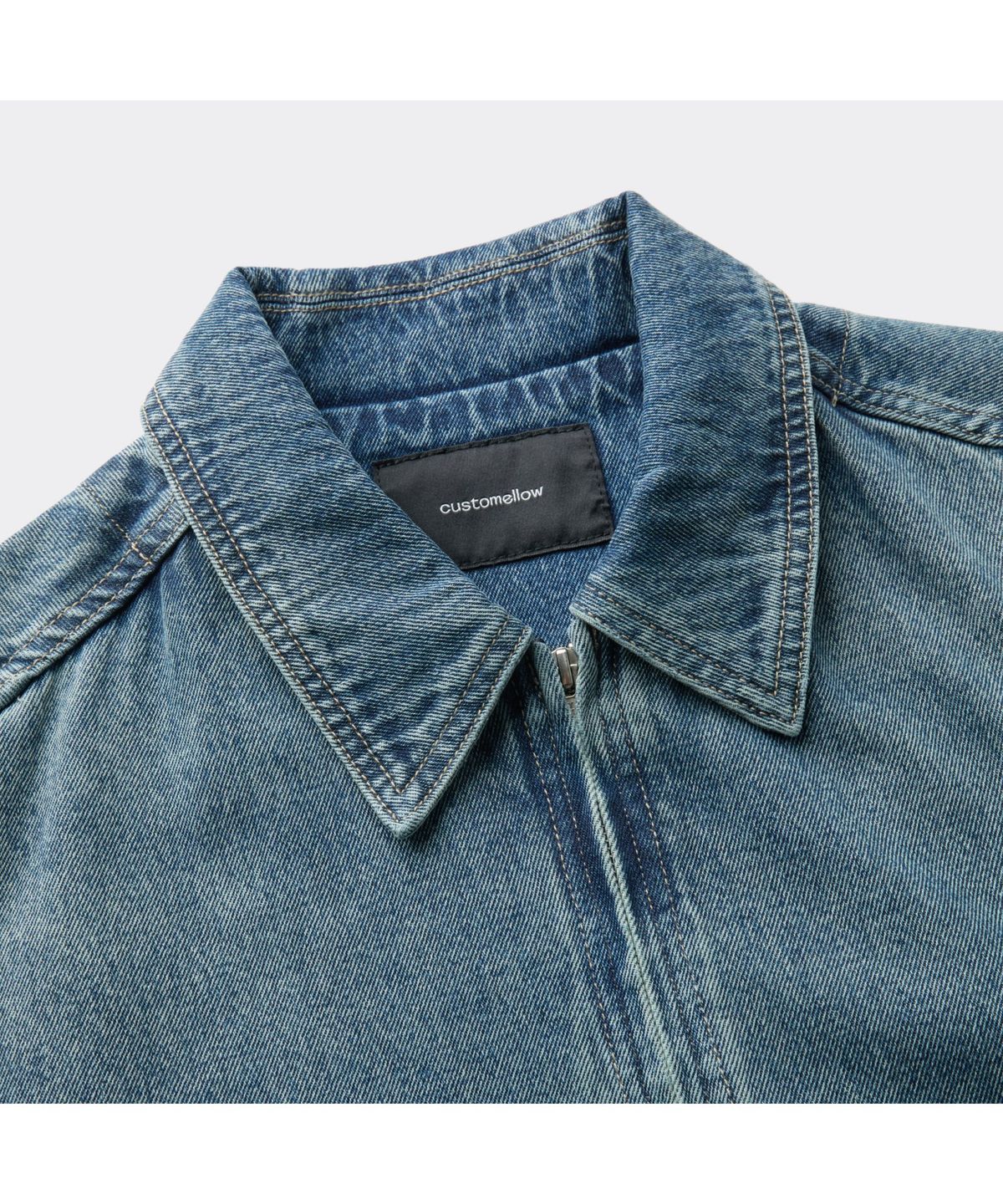 커스텀멜로우(CUSTOMELLOW) Blue Denim Detroit Jacket CWUAA25512BUX