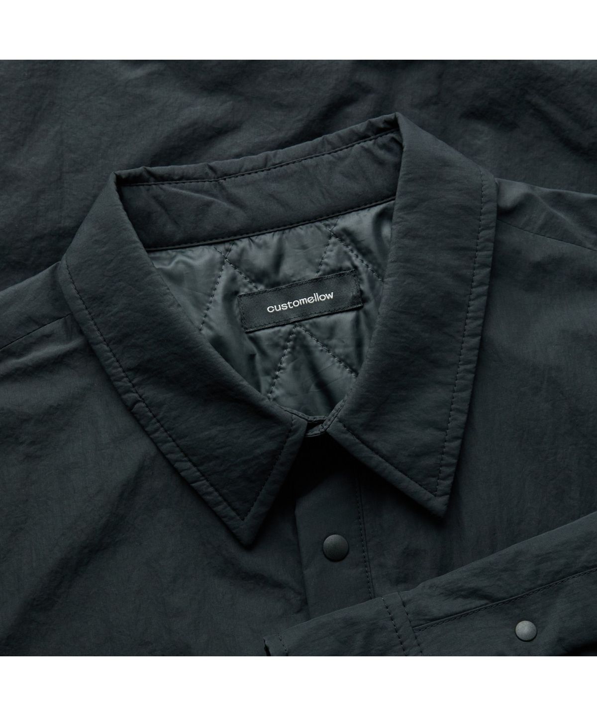 커스텀멜로우(CUSTOMELLOW) Black Padded Outer Shirt CWSAW25304BKX