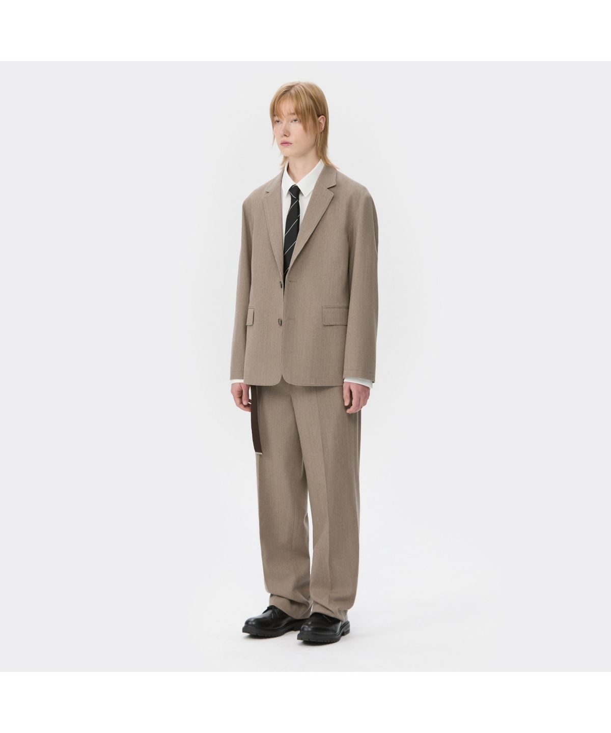 커스텀멜로우(CUSTOMELLOW) Beige Loose Fit Corduroy Setup Pants CWPAW25821BEX