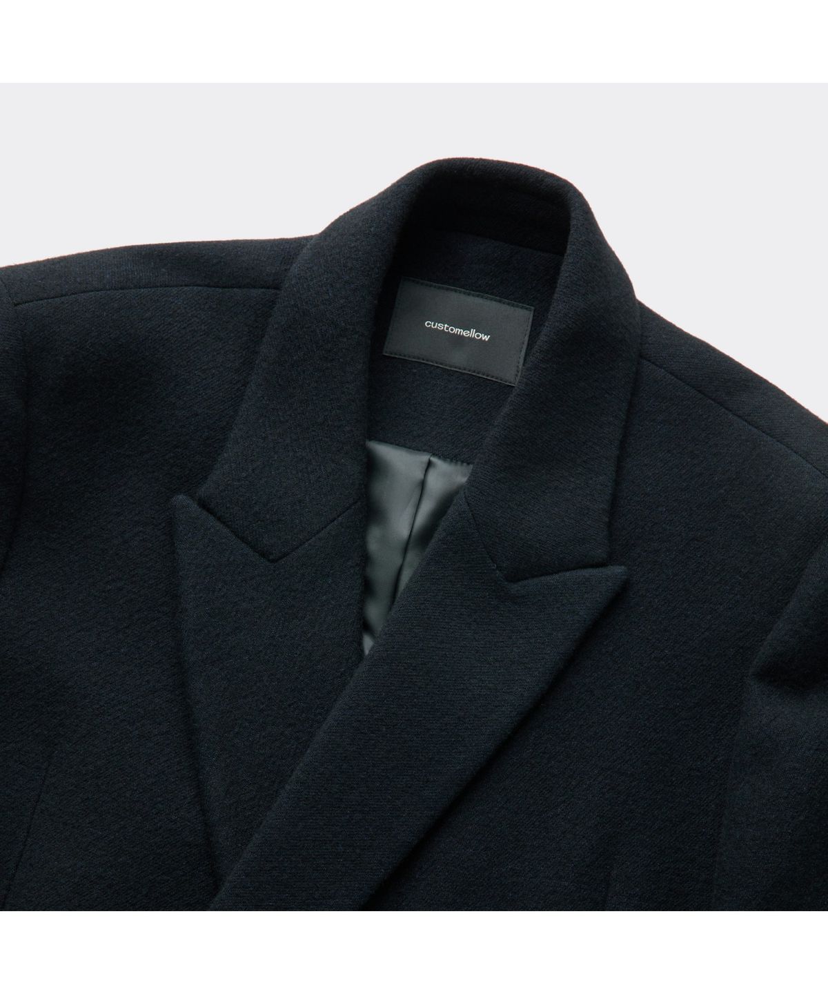 커스텀멜로우(CUSTOMELLOW) Navy Half Double Breasted Coat CWCAW25711NYD