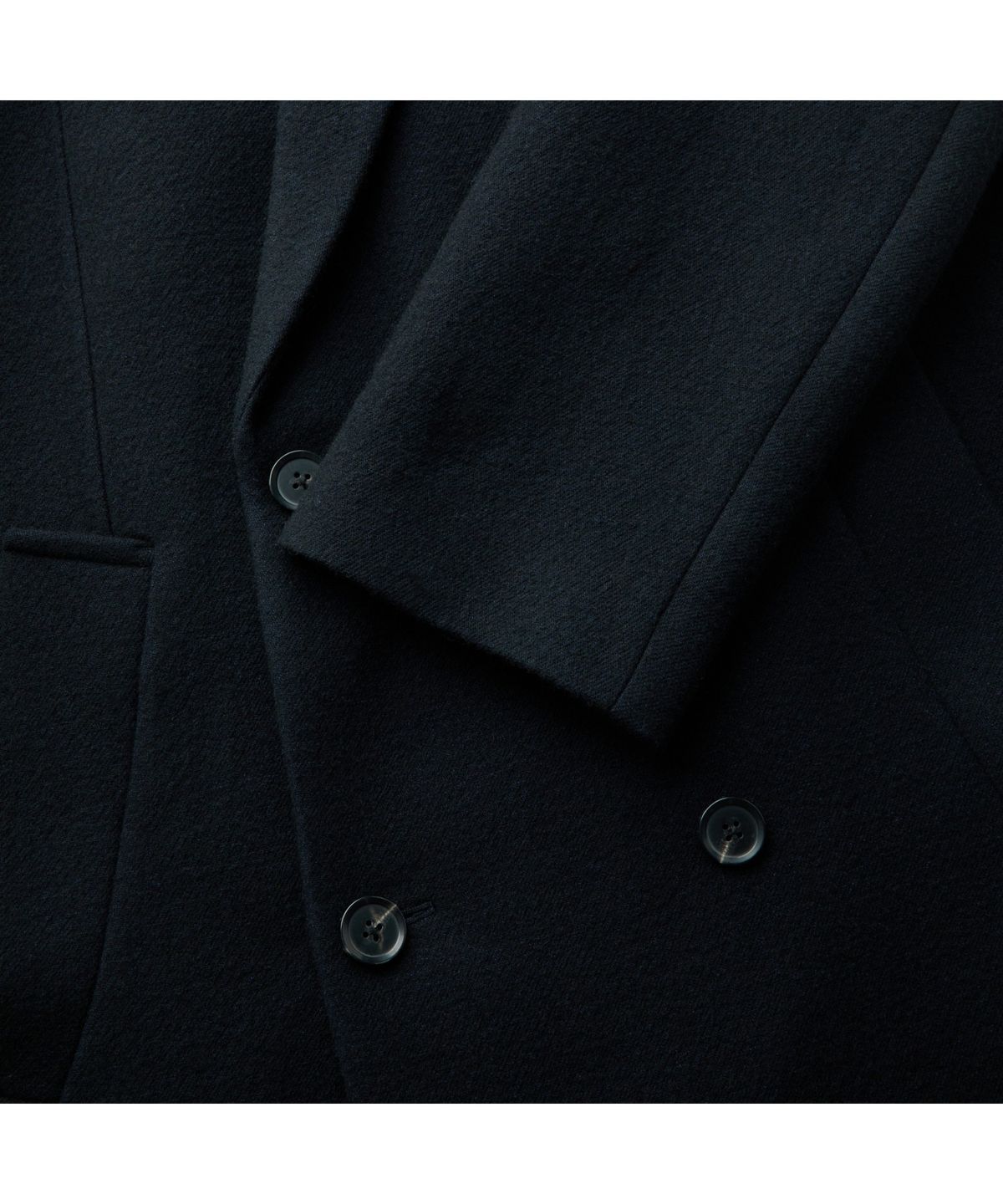 커스텀멜로우(CUSTOMELLOW) Navy Half Double Breasted Coat CWCAW25711NYD