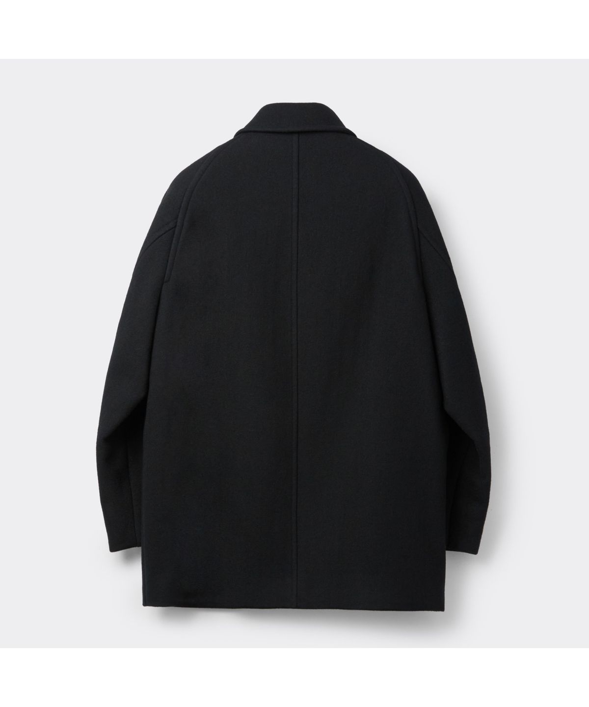 커스텀멜로우(CUSTOMELLOW) Black Wool Car Coat CWCAW25812BKX