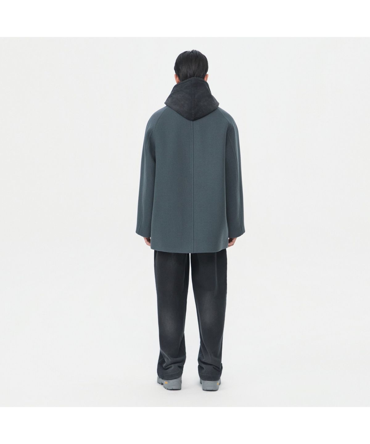커스텀멜로우(CUSTOMELLOW) Grey Wool Car Coat CWCAW25812GYX