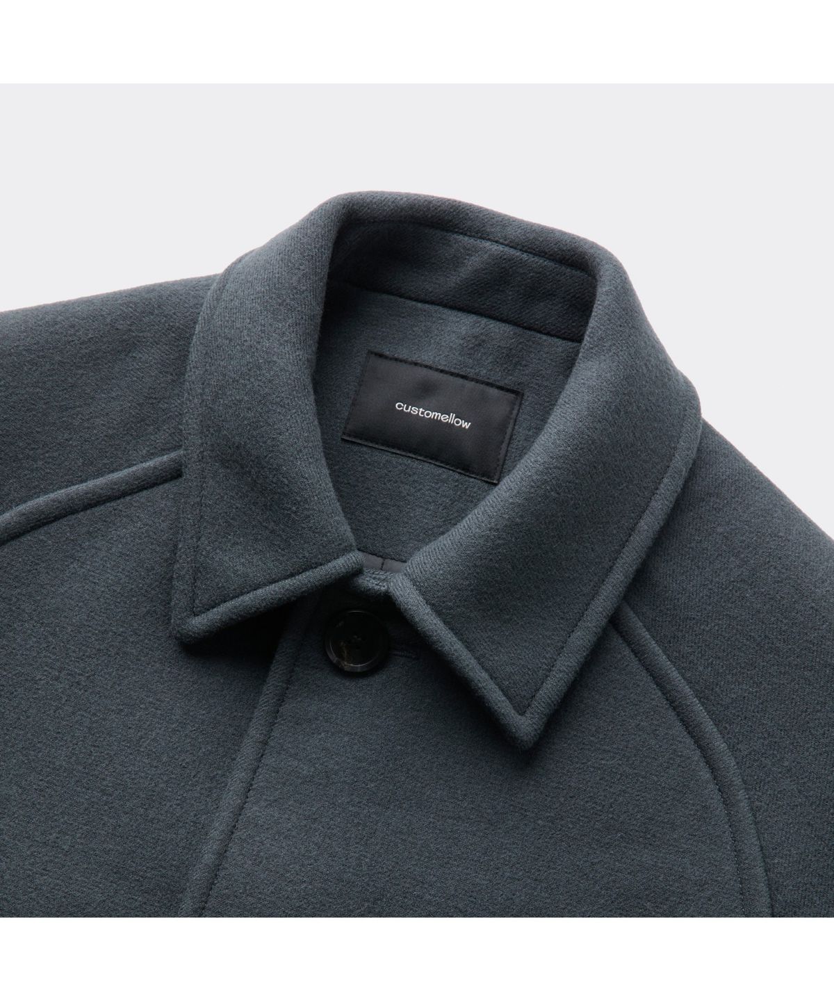 커스텀멜로우(CUSTOMELLOW) Grey Wool Car Coat CWCAW25812GYX