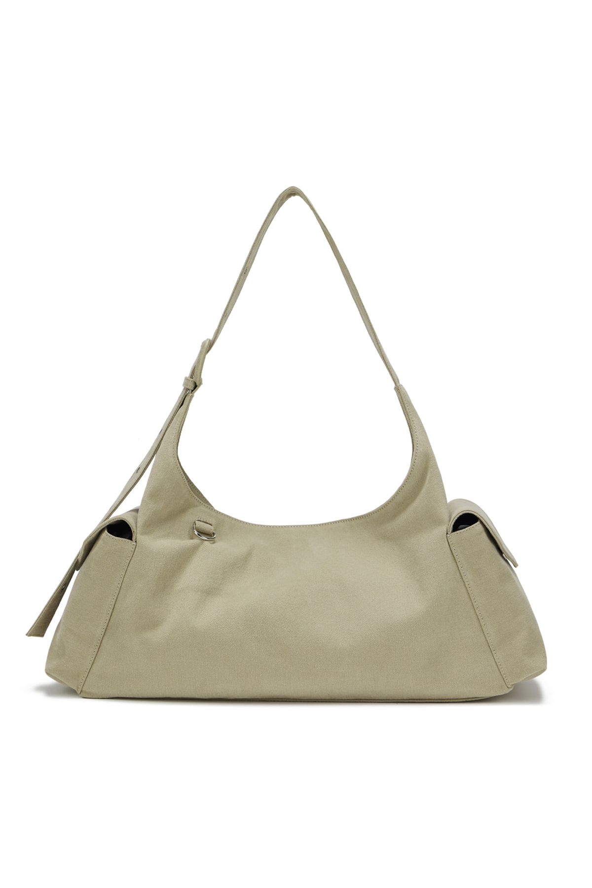 다이닛(DEINET) DEINET PEACH COTTON BUCKLE BAG IN BEIGE