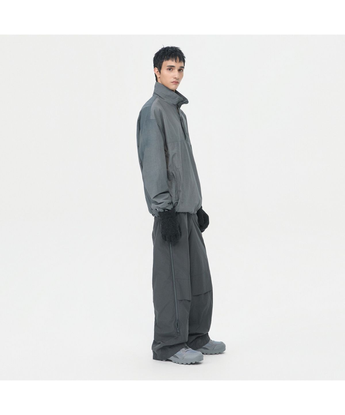 커스텀멜로우(CUSTOMELLOW) Dark Grey Anorak Jacket CWTAW25721GYD