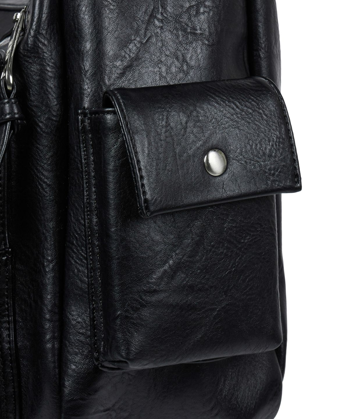 이우가마카라스(IUGAMAKARAS) Multi Pocket Leather Bag (Black)