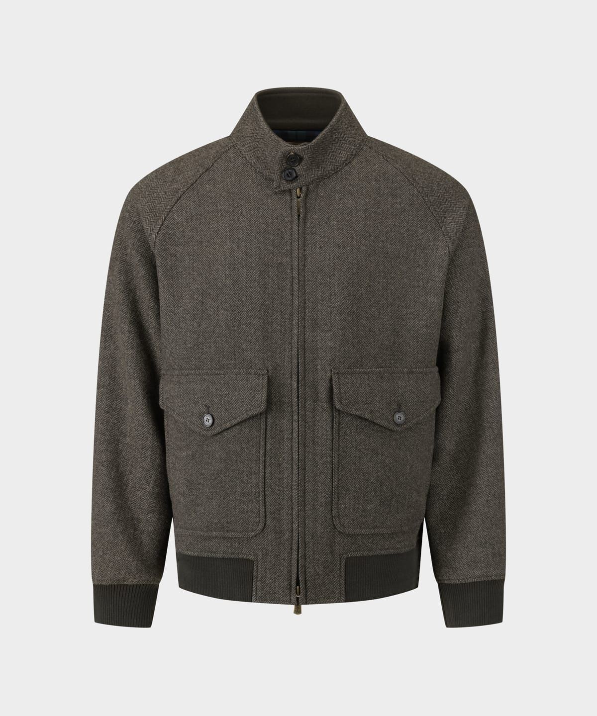 브룩스 브라더스(BROOKS BROTHERS) [Heritage] 울 헤링턴 점퍼 (브라운) (BBOTMHF307)