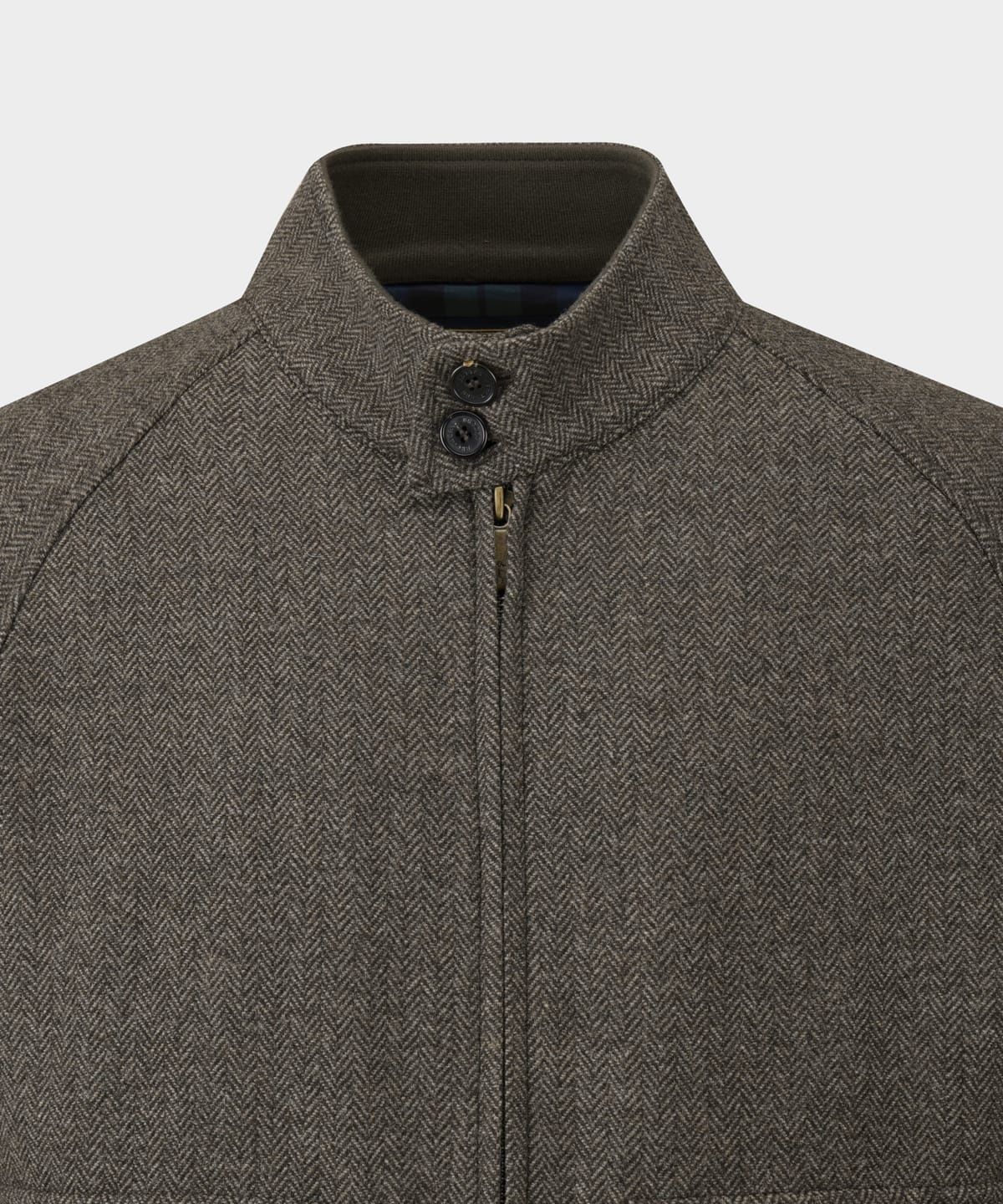 브룩스 브라더스(BROOKS BROTHERS) [Heritage] 울 헤링턴 점퍼 (브라운) (BBOTMHF307)
