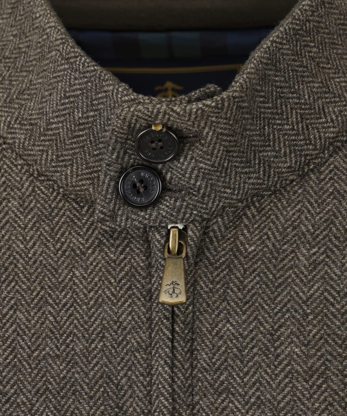 브룩스 브라더스(BROOKS BROTHERS) [Heritage] 울 헤링턴 점퍼 (브라운) (BBOTMHF307)