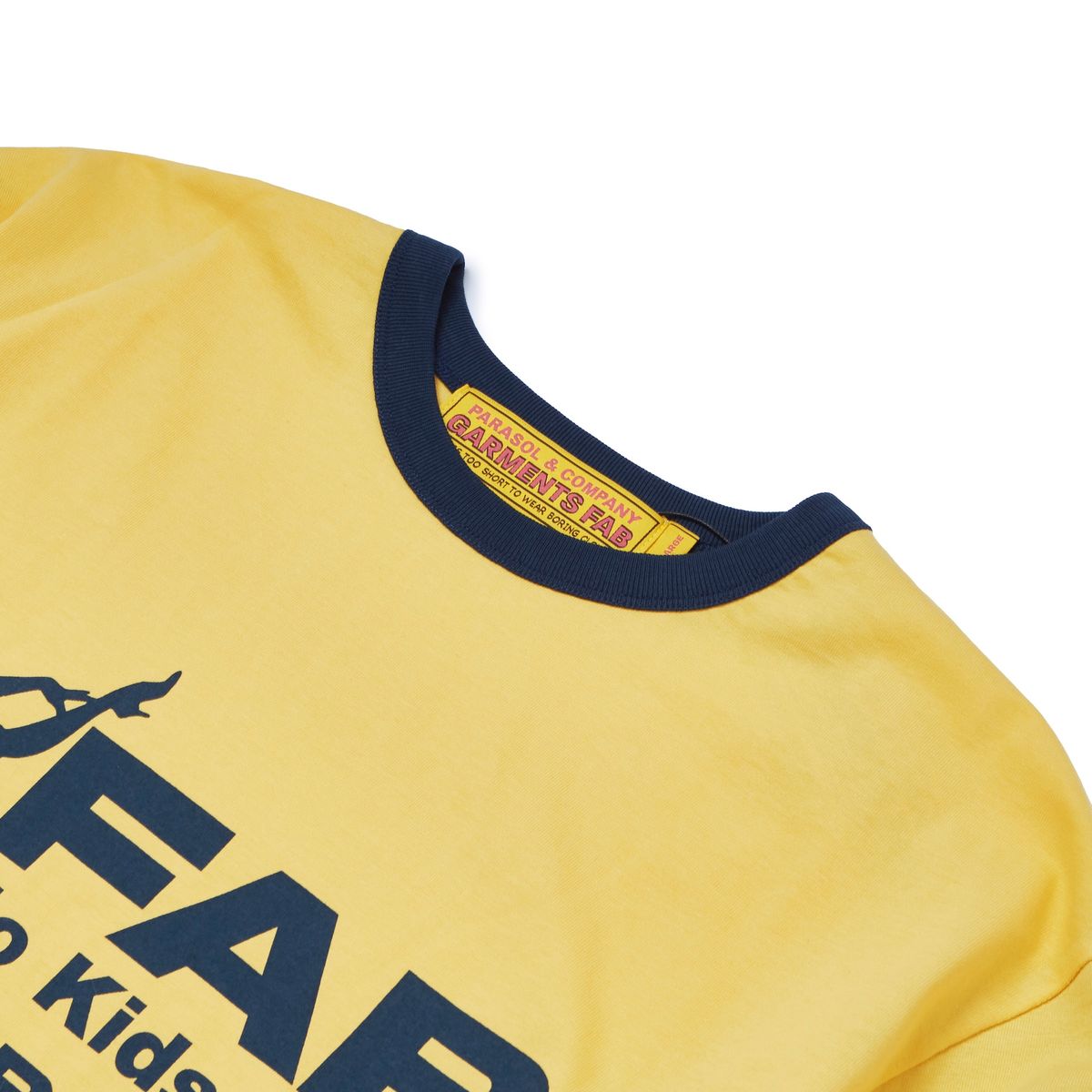 가먼츠팹(GARMENTS FAB) Adult Ringer Stripe Longsleeves (YELLOW)