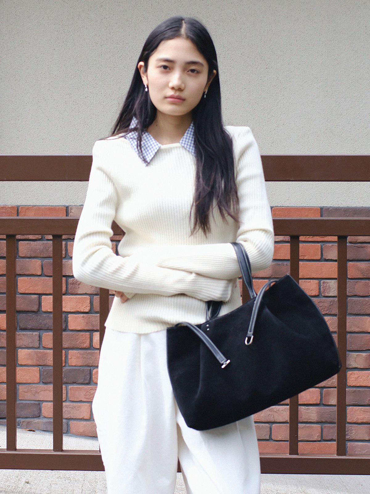 데누(DENU) [아울렛] POEGA Bag [Suede Black]