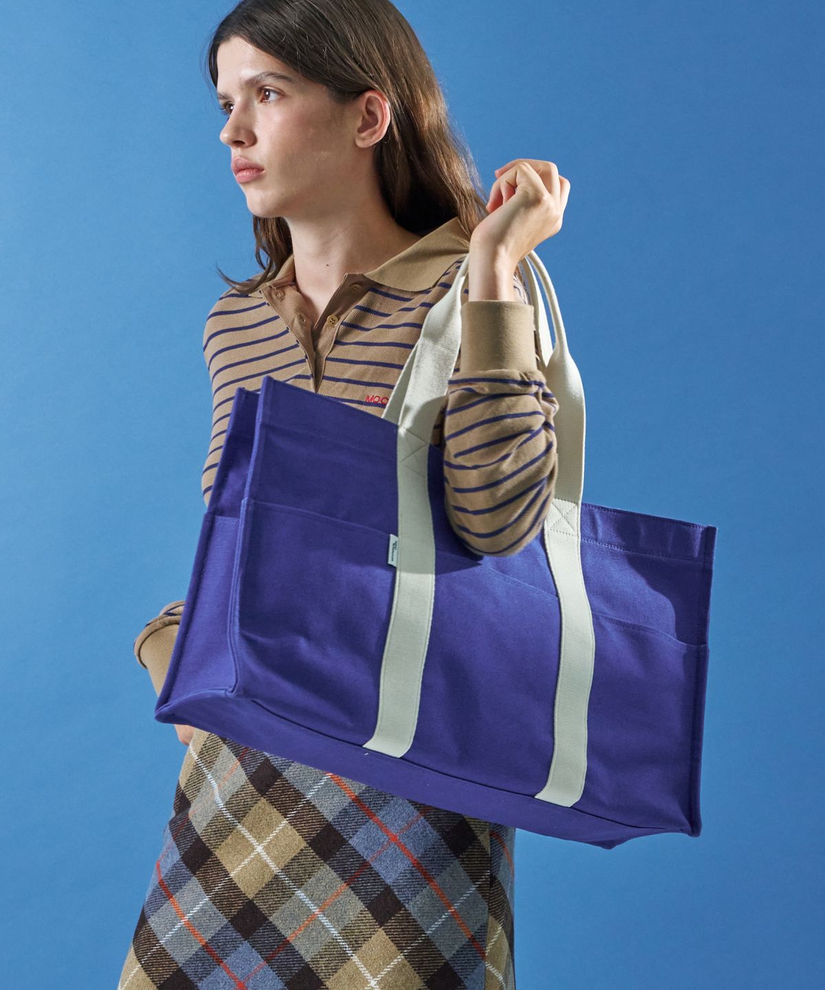 문선 아카이브(MOONSUN ARCHIVE) MJ M.C Shopper Bag / Blue