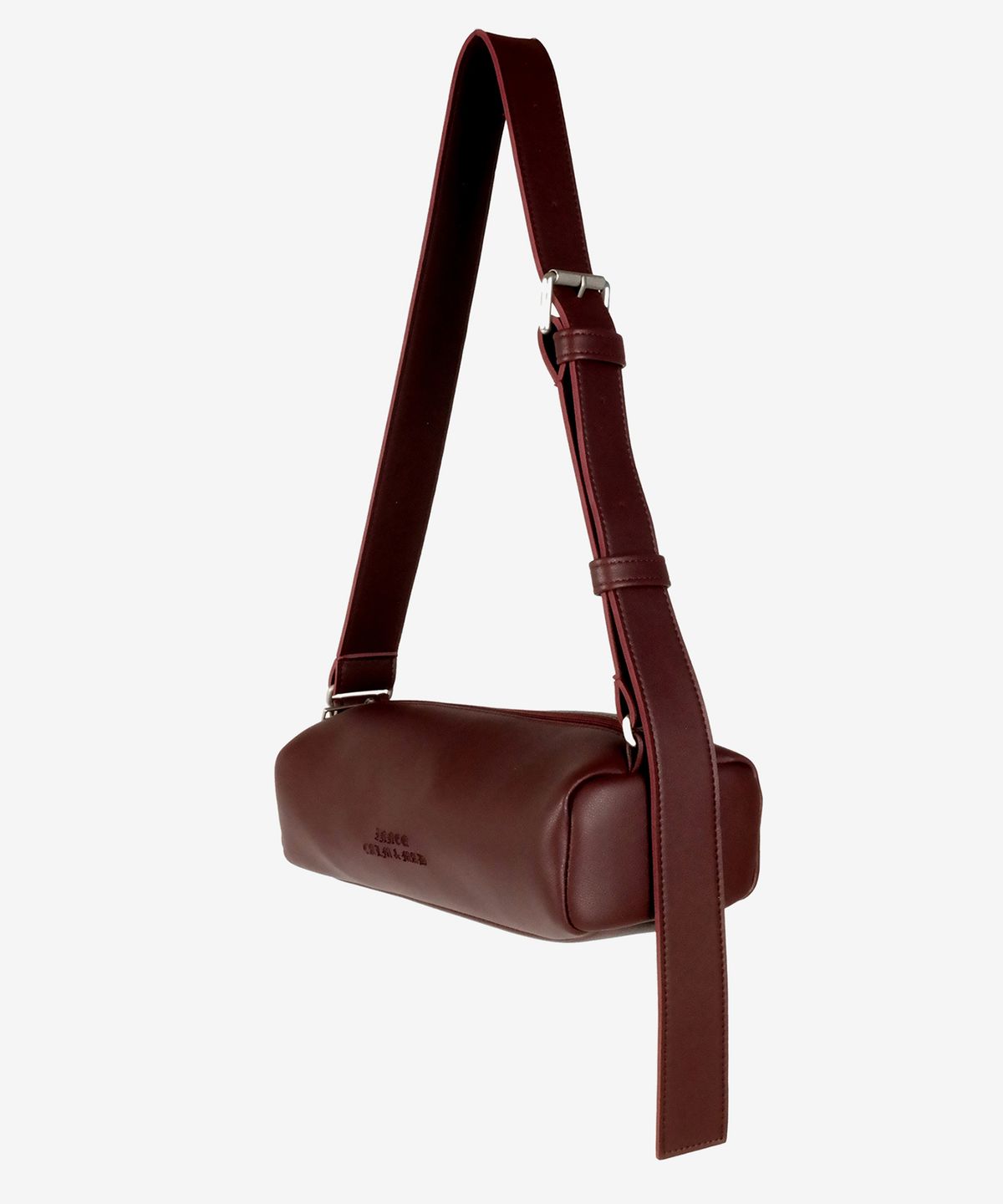 이네크(INNEQ) Chunky Buckle Air Bag Letter-Burgundy