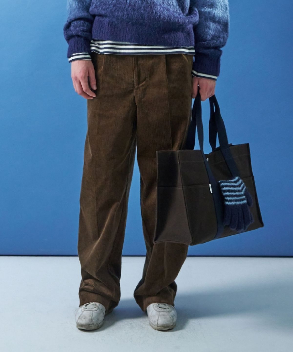 문선 아카이브(MOONSUN ARCHIVE) M.C UNISEX, Corduroy Chino Pants / Brown
