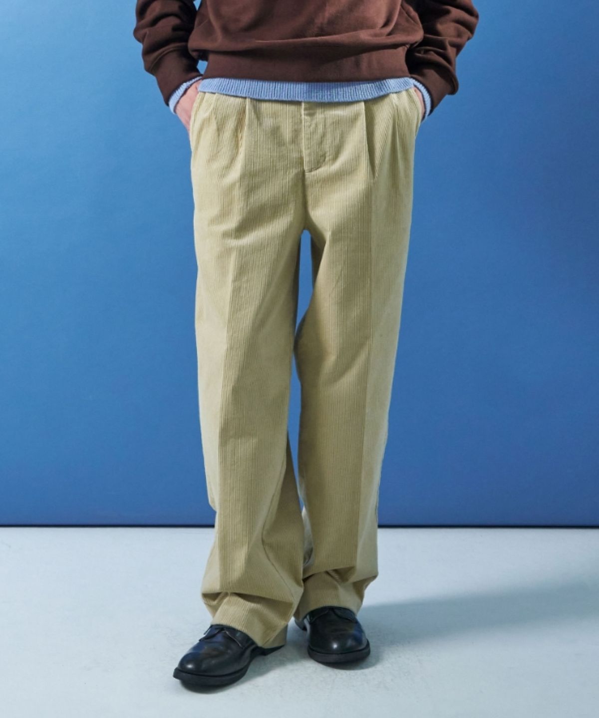 문선 아카이브(MOONSUN ARCHIVE) M.C UNISEX, Corduroy Chino Pants / Cream