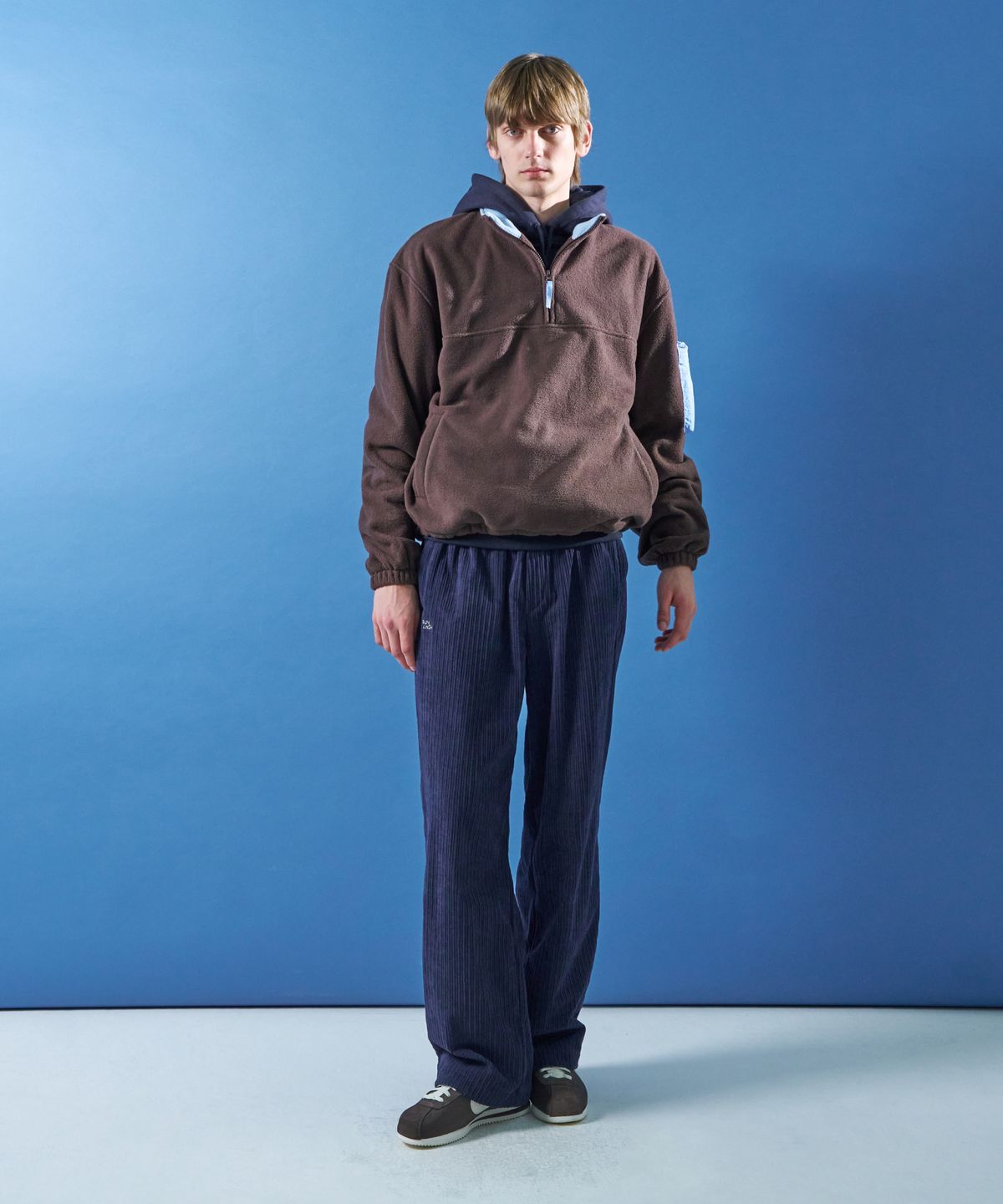 문선 아카이브(MOONSUN ARCHIVE) M.C UNISEX, Corduroy Sweat Pants / Navy