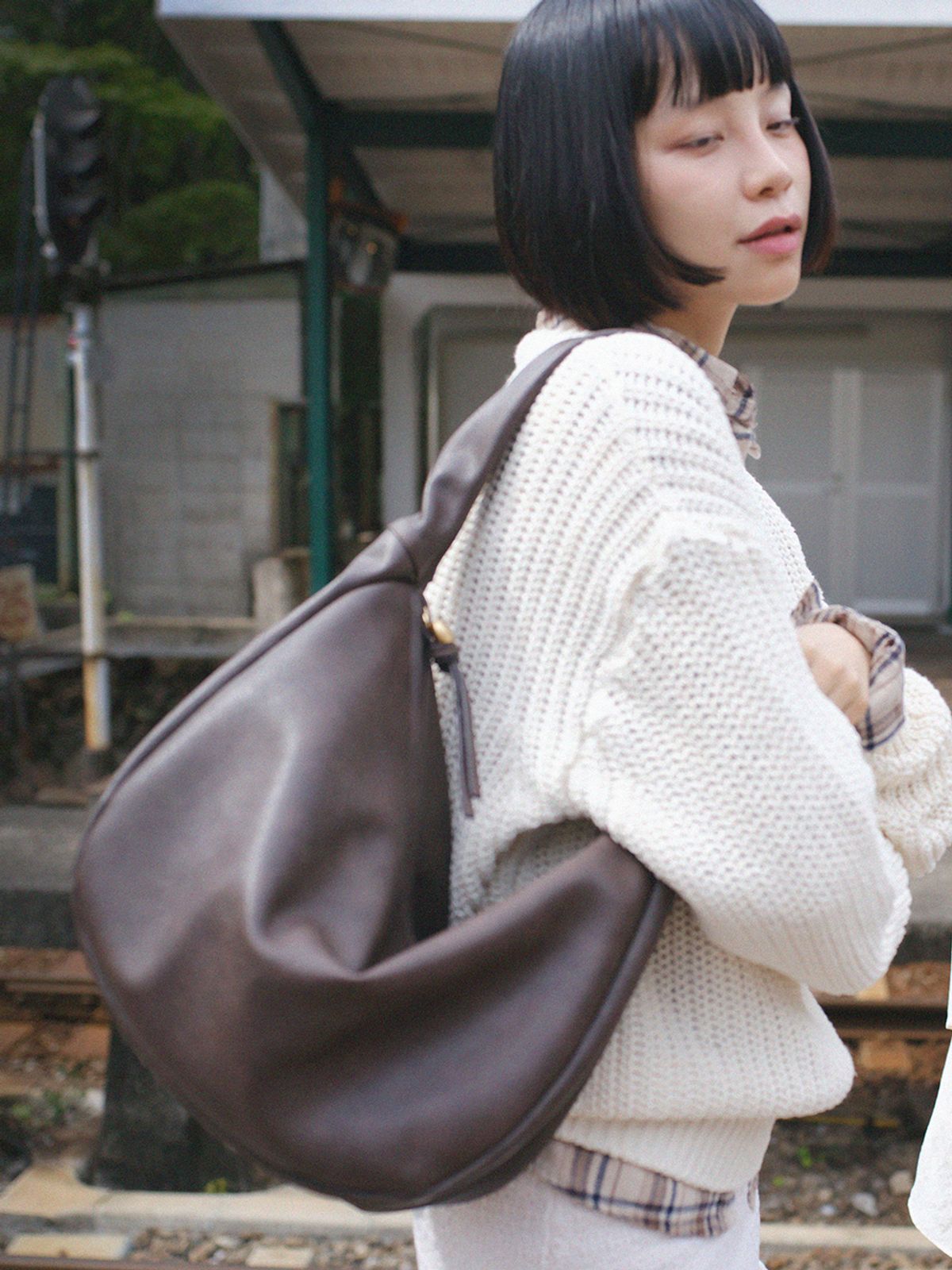 데누(DENU) [아울렛] ETHER Bag [Brown]