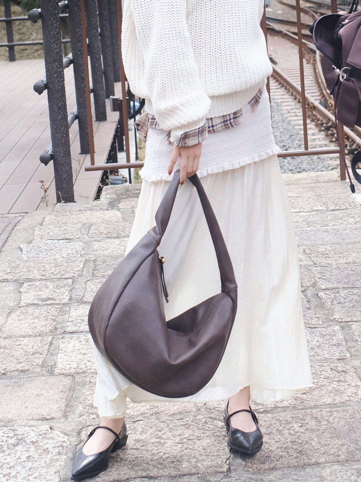 데누(DENU) [아울렛] ETHER Bag [Brown]