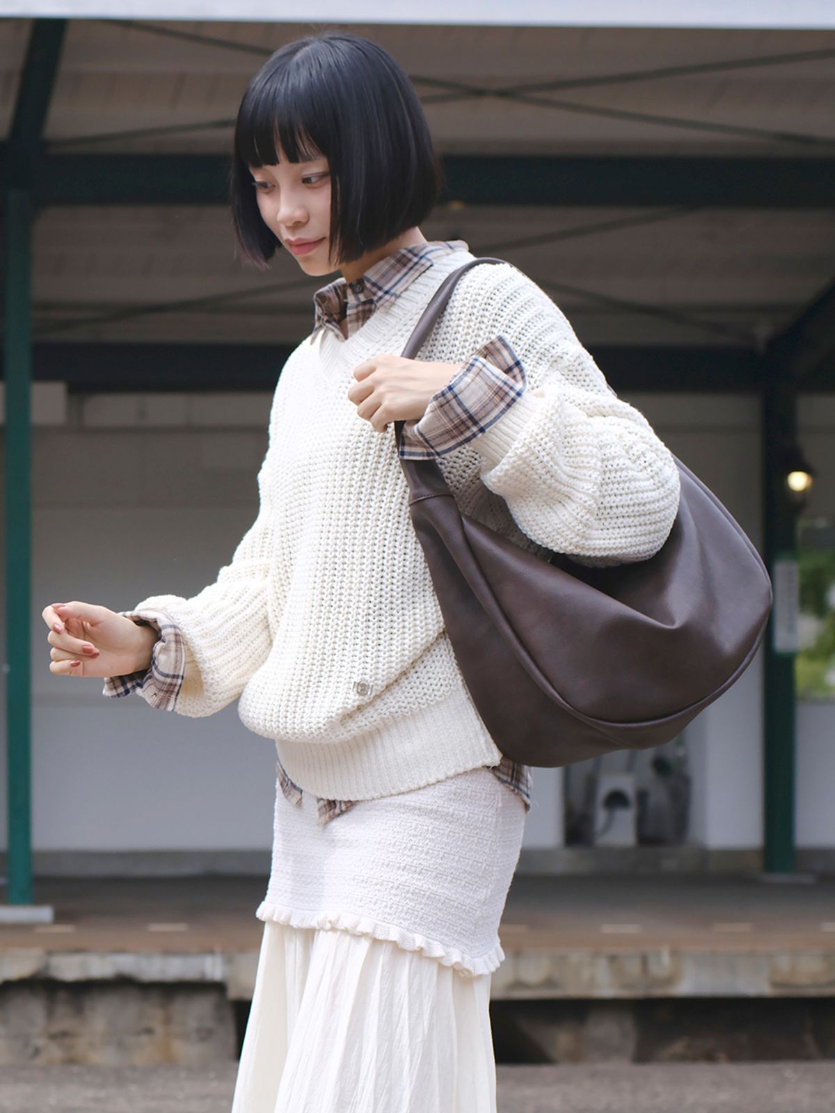 데누(DENU) [아울렛] ETHER Bag [Brown]