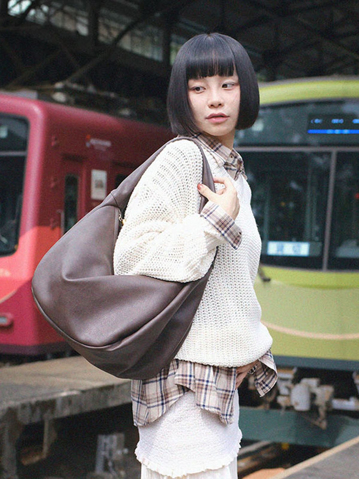 데누(DENU) [아울렛] ETHER Bag [Brown]