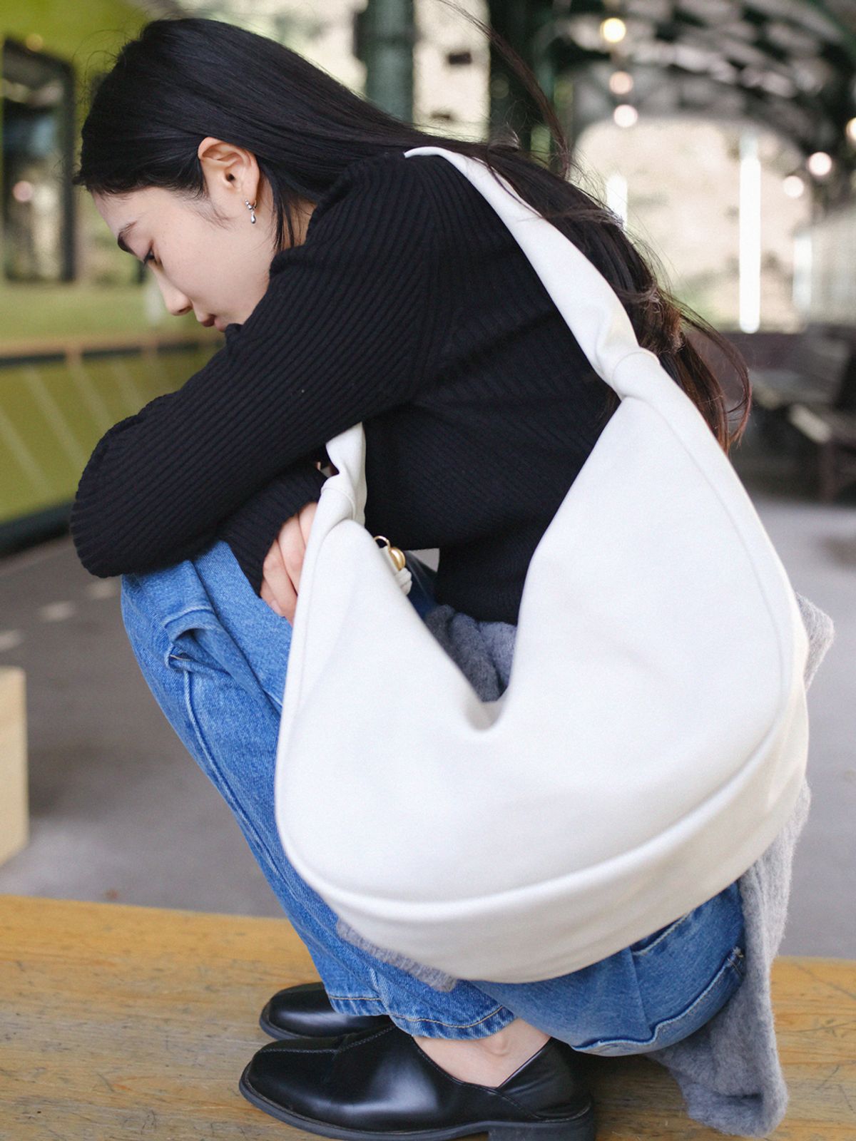 데누(DENU) [아울렛]  ETHER Bag [Ivory]