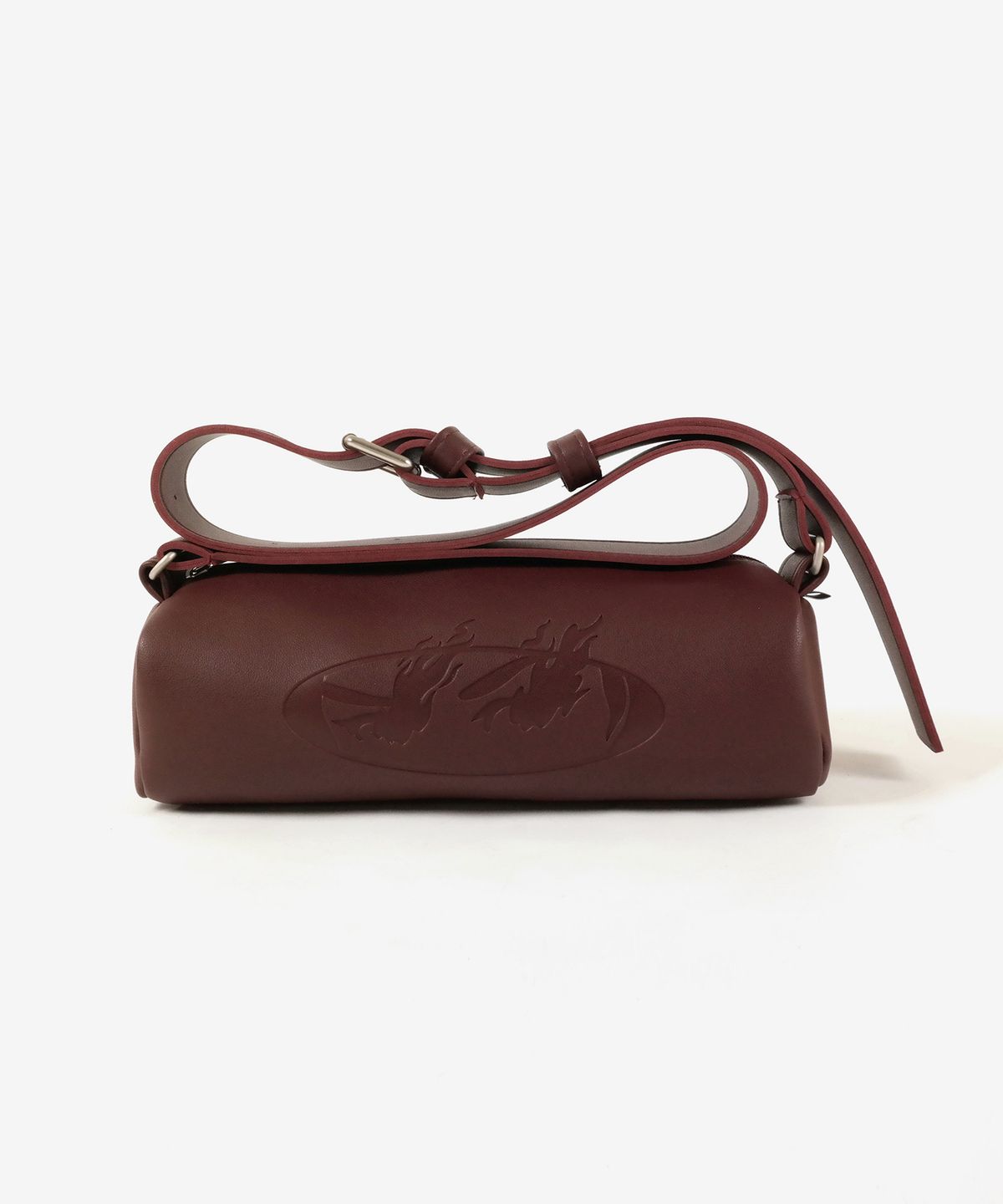 이네크(INNEQ) Chunky Buckle Air Bag Eye-Burgundy