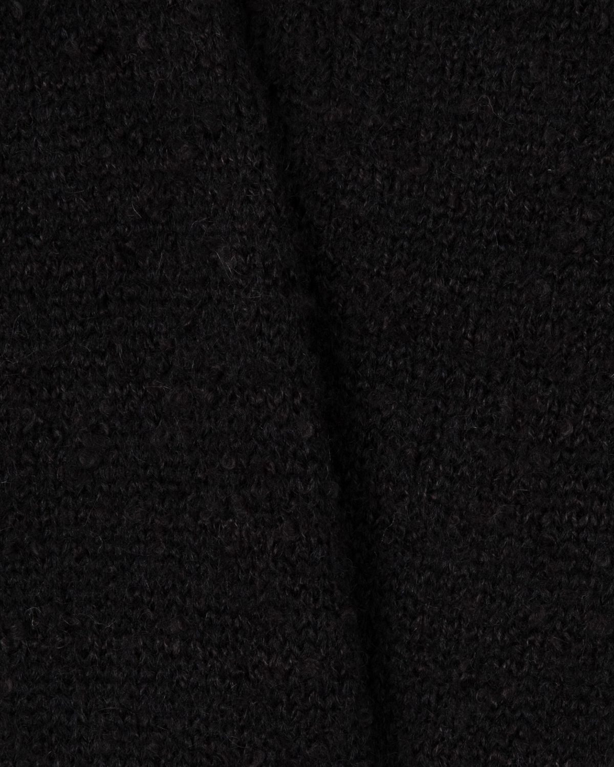 디앤드퀘스천(THEENDQUESTION) Damage knit top / BLACK