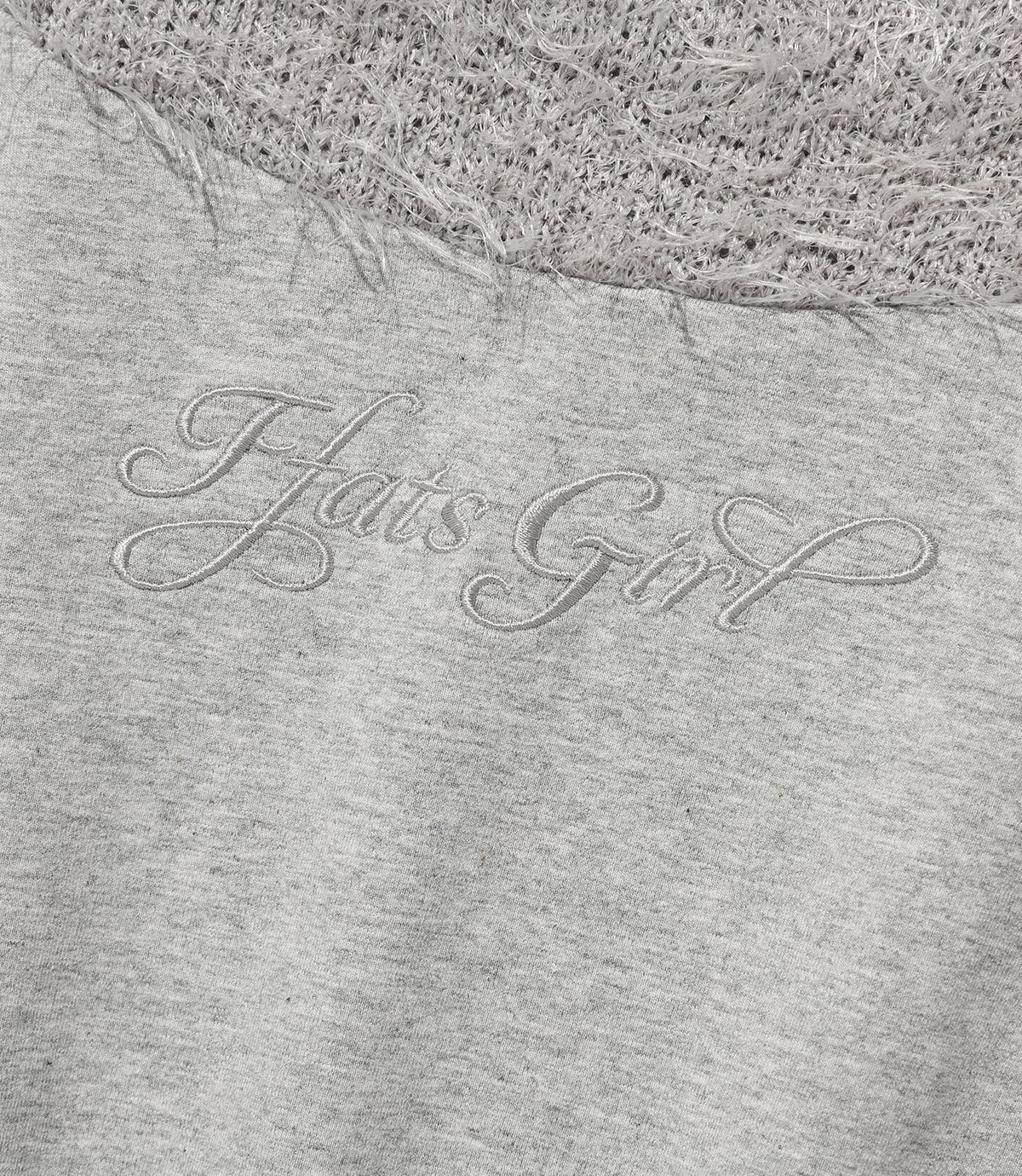 나이스고스트클럽(NICEGHOSTCLUB) FFATS GIRL MOCKNECK L/S TEE_GREY(NG2FFFT560A)