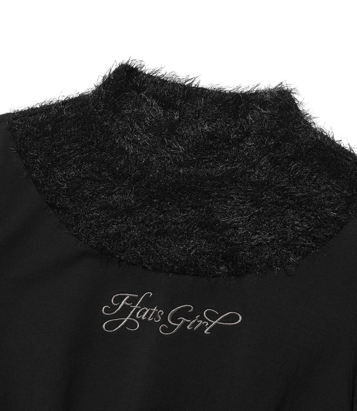 나이스고스트클럽(NICEGHOSTCLUB) FFATS GIRL MOCKNECK L/S TEE_BLACK(NG2FFFT560A)