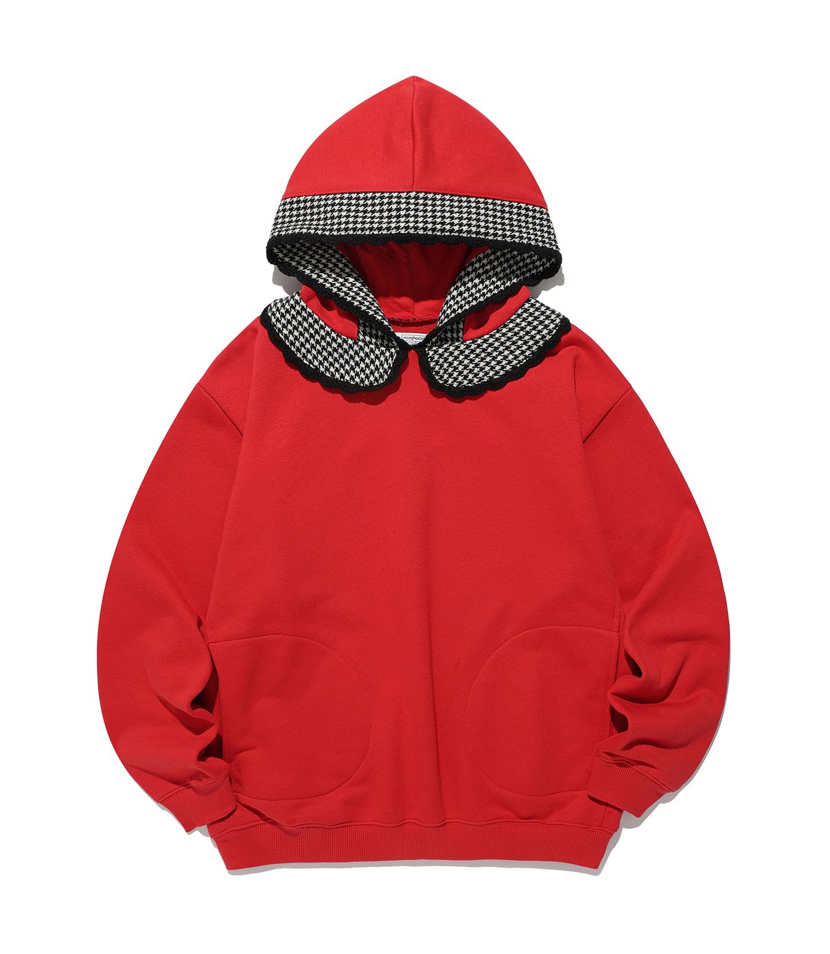 나이스고스트클럽(NICEGHOSTCLUB) FFATS ROUND COLLAR HOODIE_RED(NG2FFUM410A)