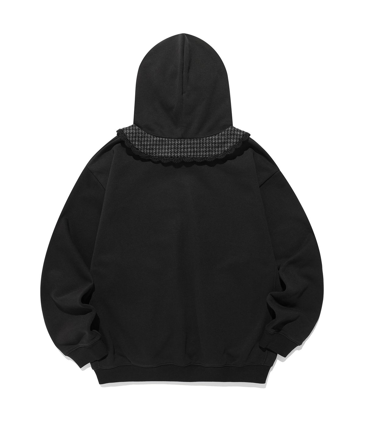 나이스고스트클럽(NICEGHOSTCLUB) FFATS ROUND COLLAR HOODIE_BLACK(NG2FFUM410A)