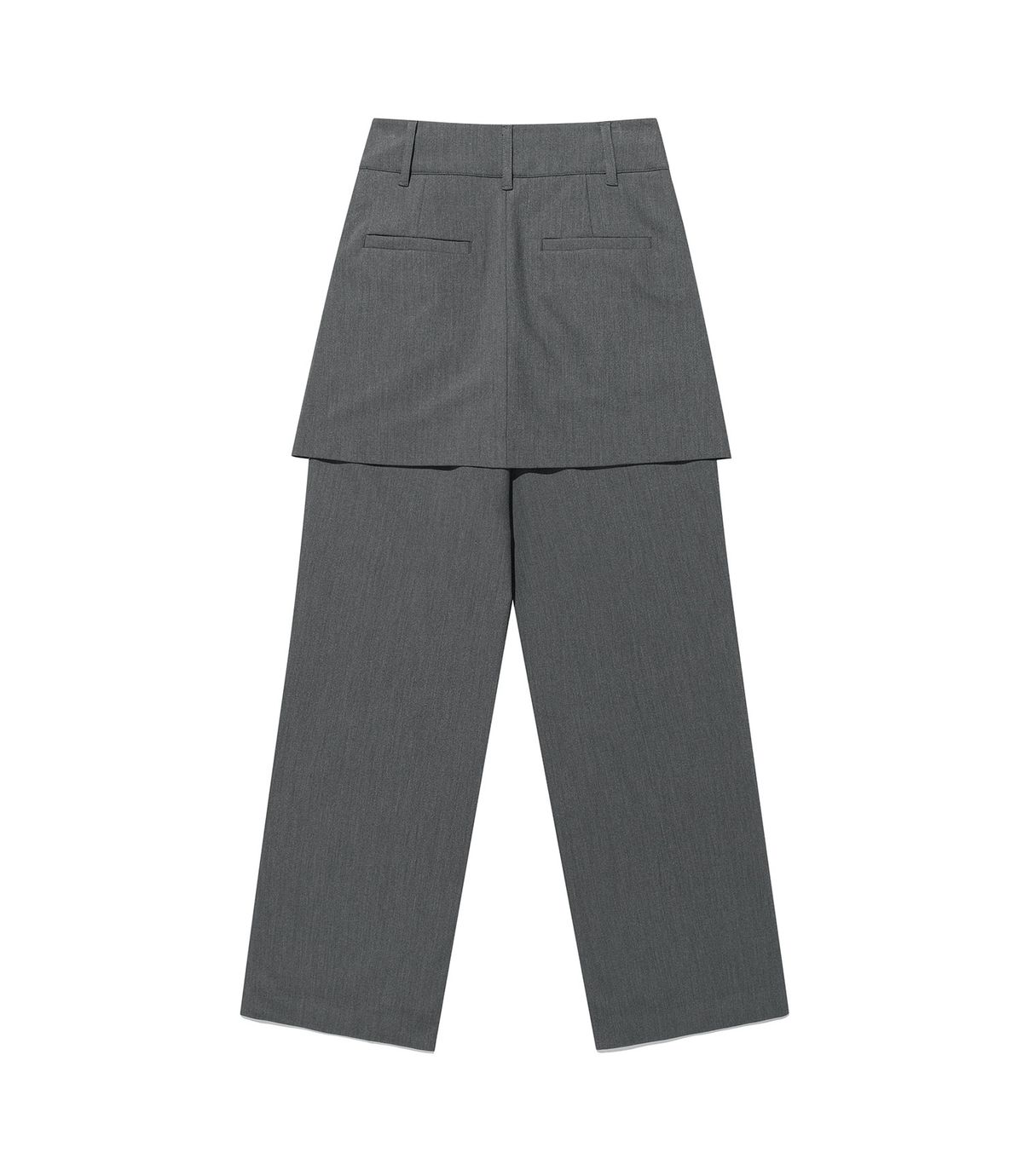 나이스고스트클럽(NICEGHOSTCLUB) FFATS LAP SKIRT PANTS_GREY(NG2FFUPA90A)