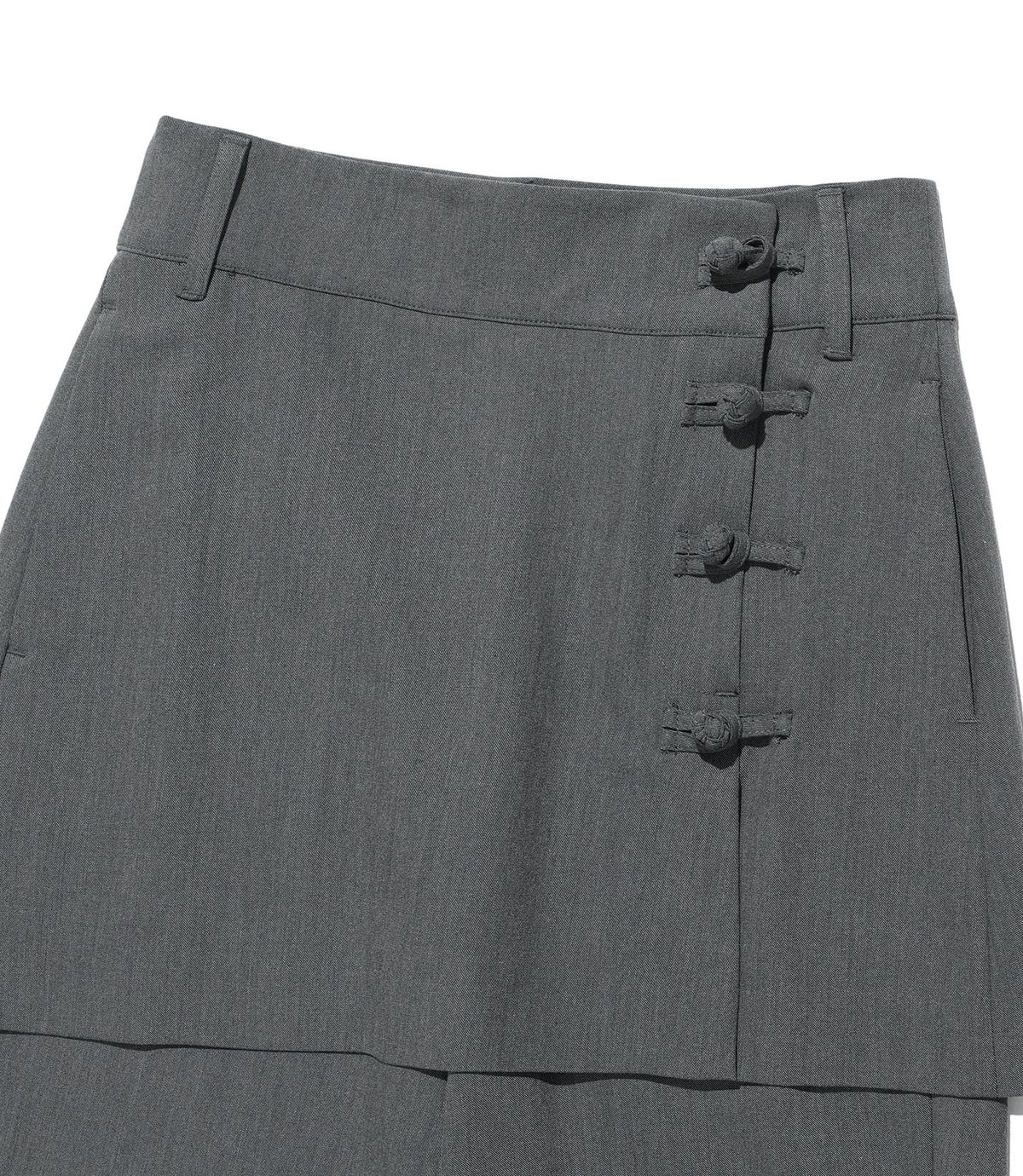 나이스고스트클럽(NICEGHOSTCLUB) FFATS LAP SKIRT PANTS_GREY(NG2FFUPA90A)